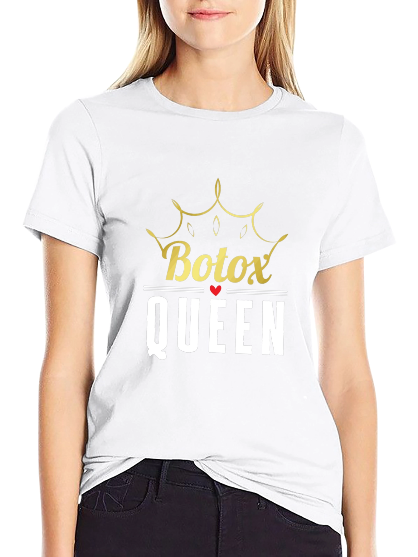 Botox Queen Graphic Tee - Black Cotton T-Shirt