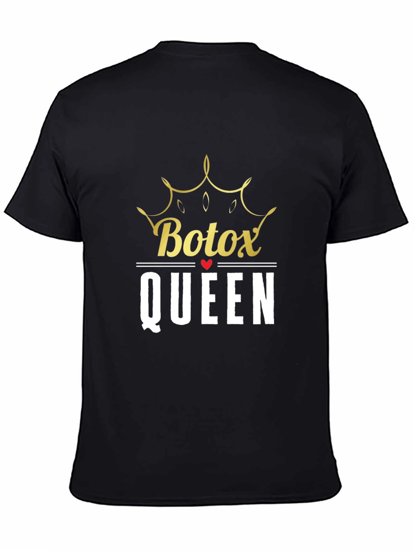 Botox Queen Graphic Tee - Black Cotton T-Shirt