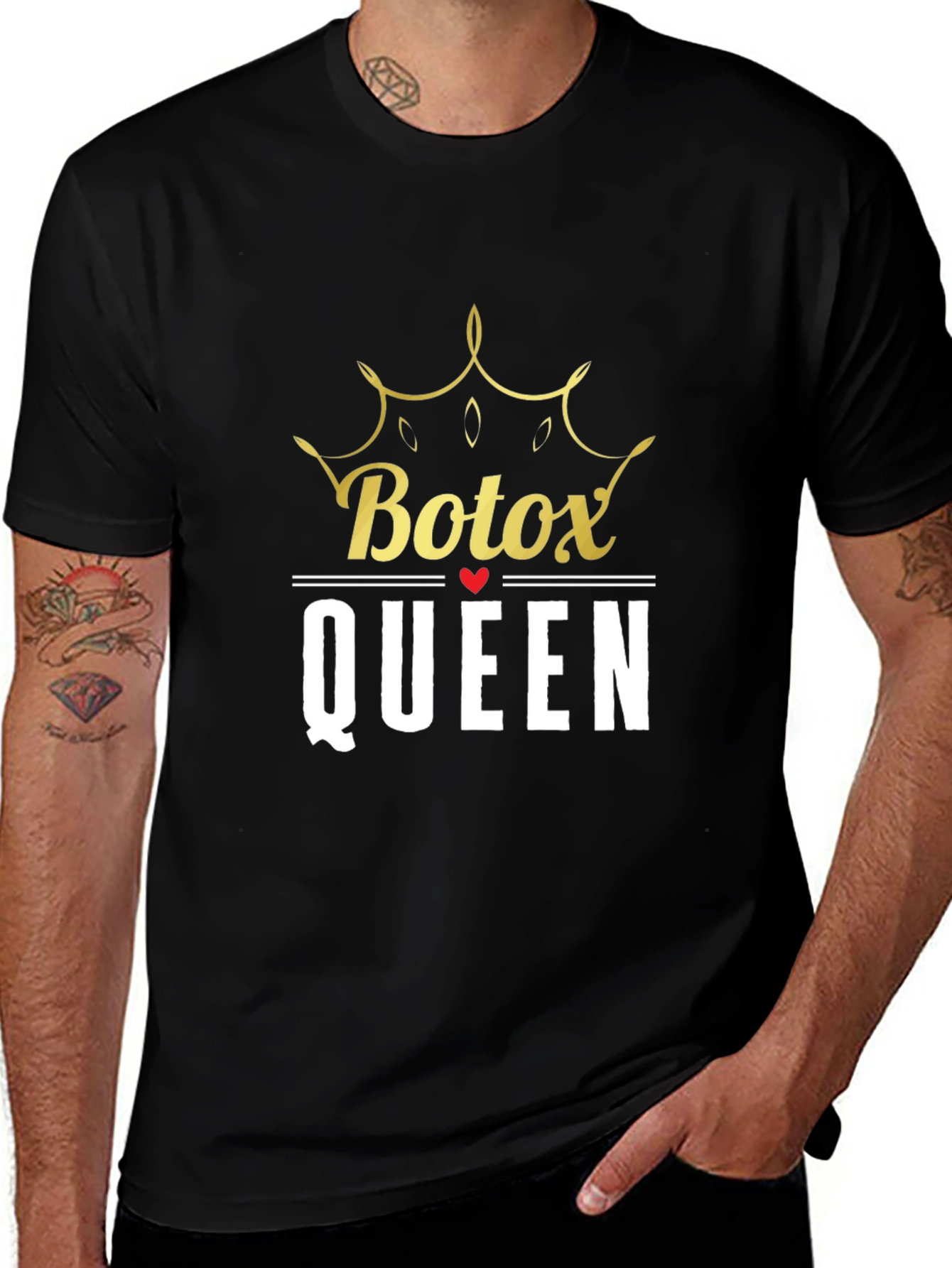 Botox Queen Graphic Tee - Black Cotton T-Shirt