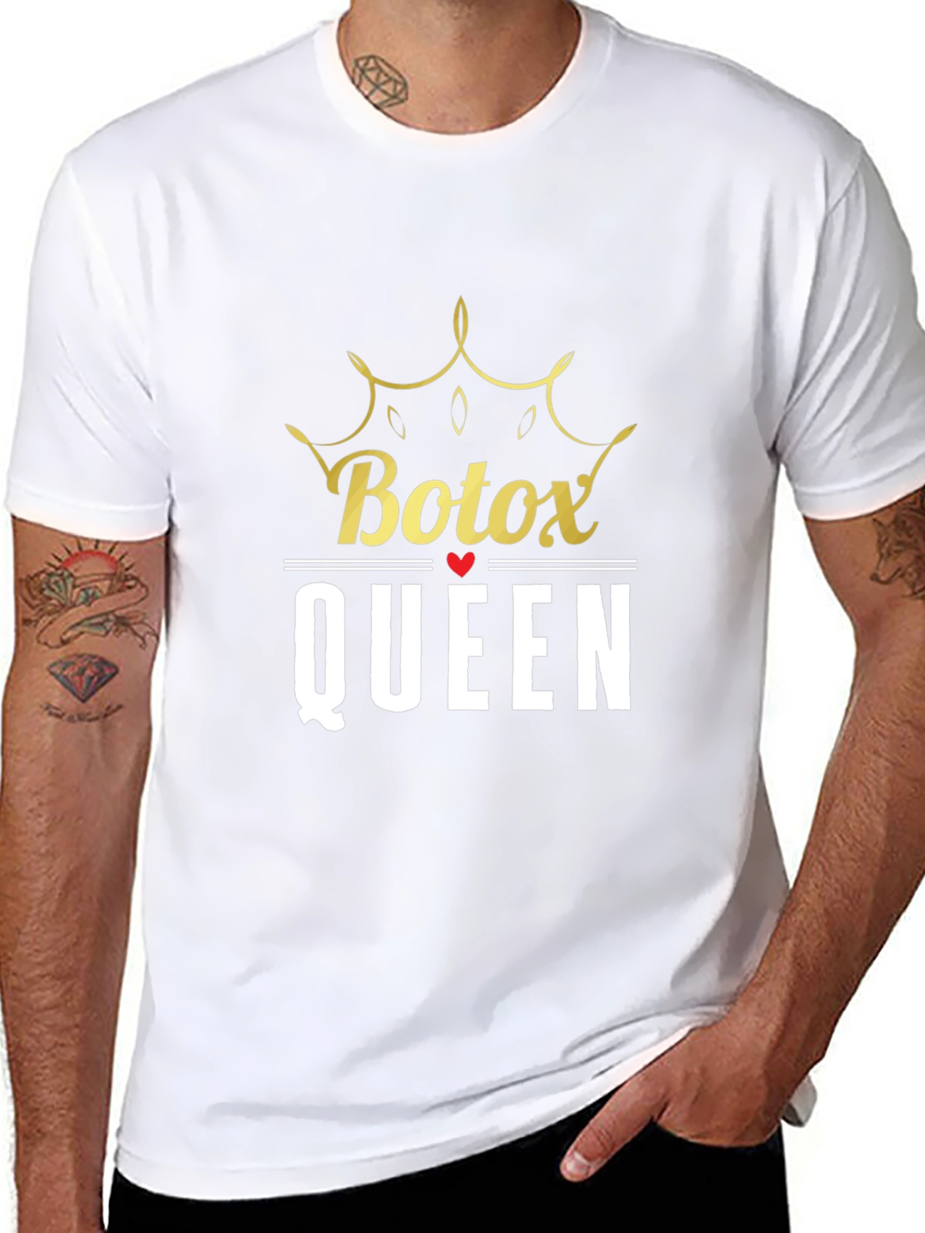 Botox Queen Graphic Tee - Black Cotton T-Shirt