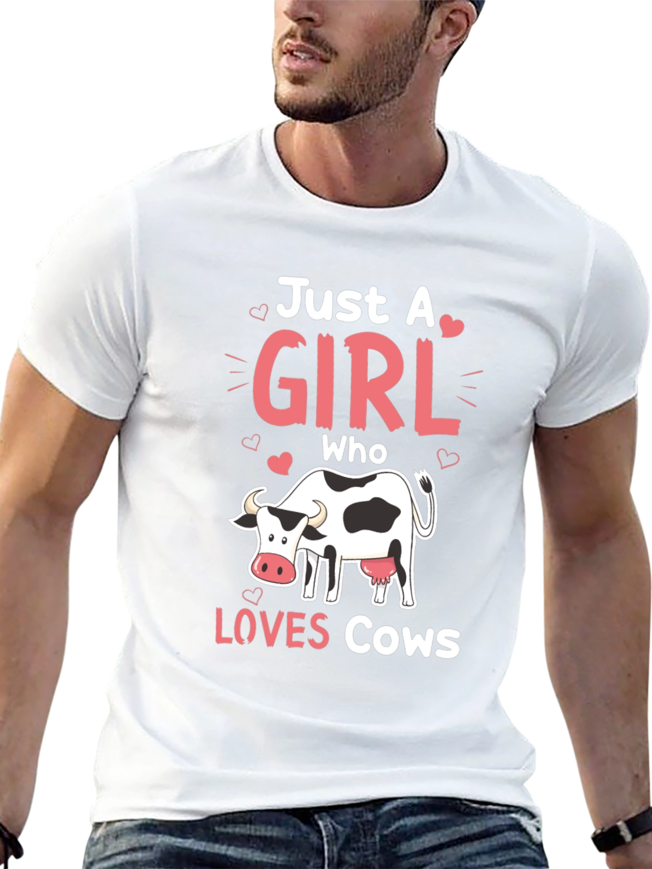 Just a Girl Who Loves Cows T-Shirt
