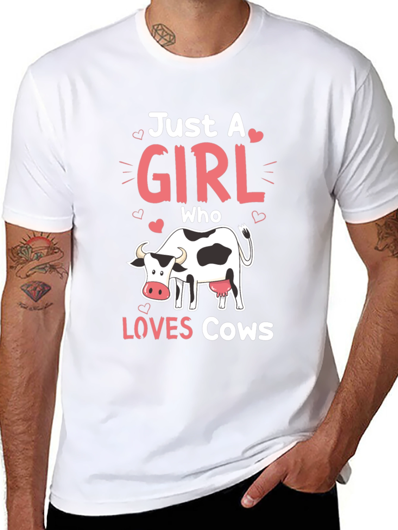 Just a Girl Who Loves Cows T-Shirt