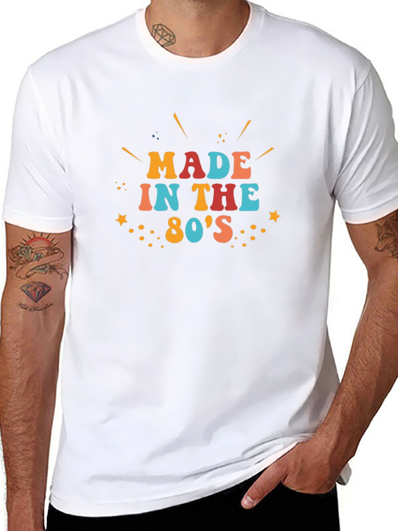 Retro Made in the 80s Black T-Shirt