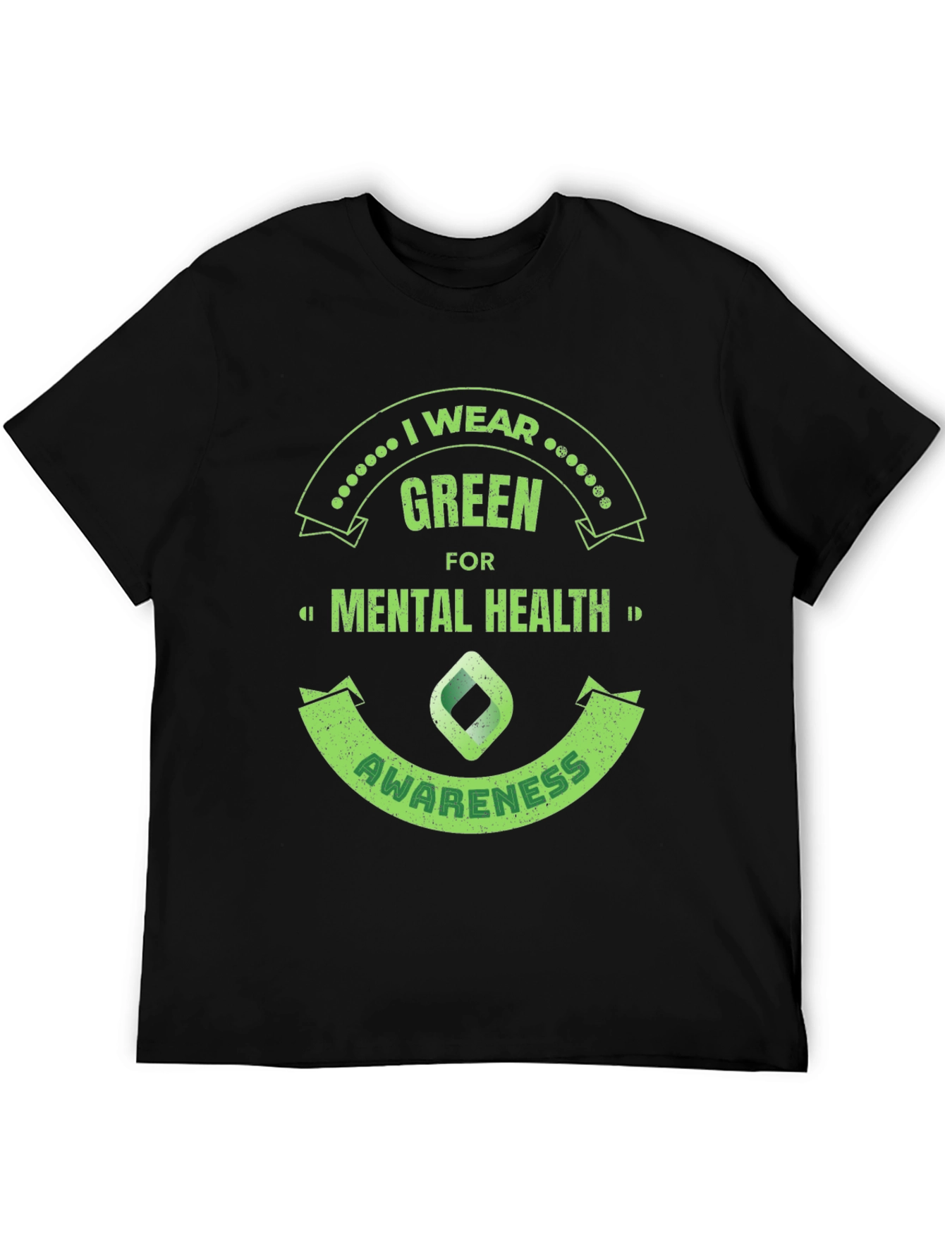 Green Mental Health Awareness T-Shirt