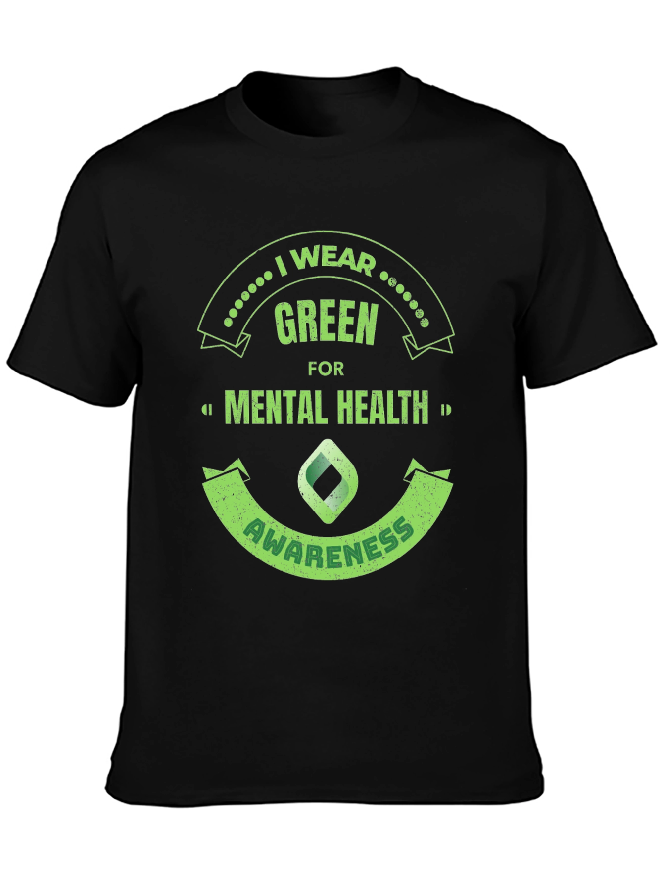 Green Mental Health Awareness T-Shirt