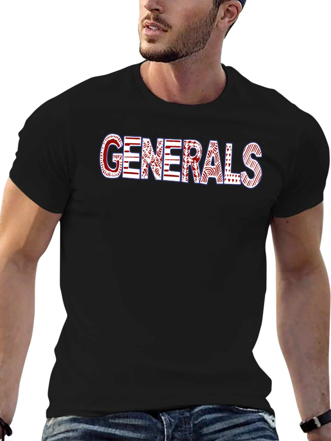 Generals Graphic T-Shirt - Black