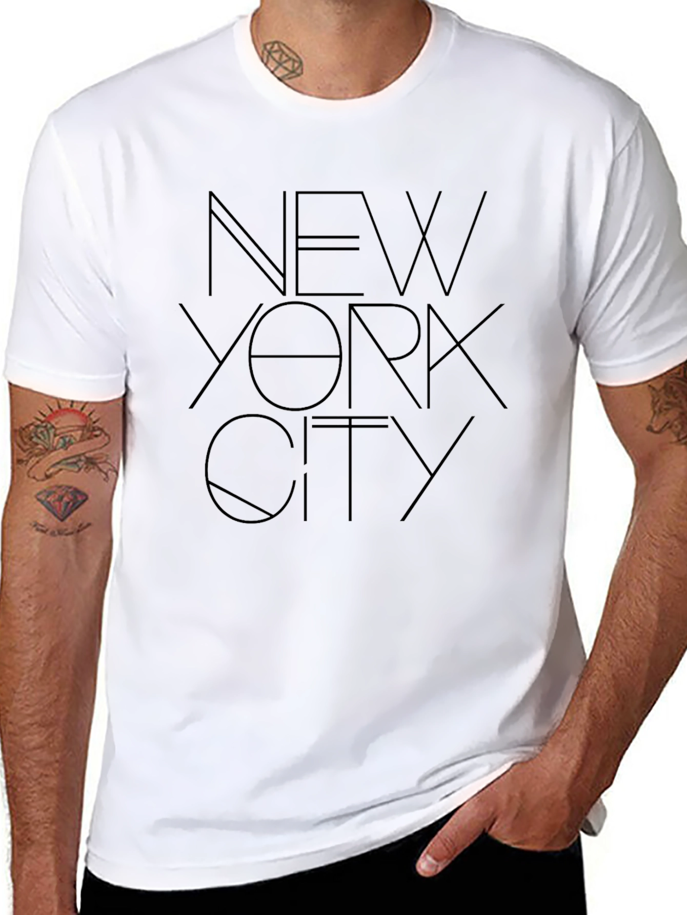 New York City Graphic Black T-Shirt