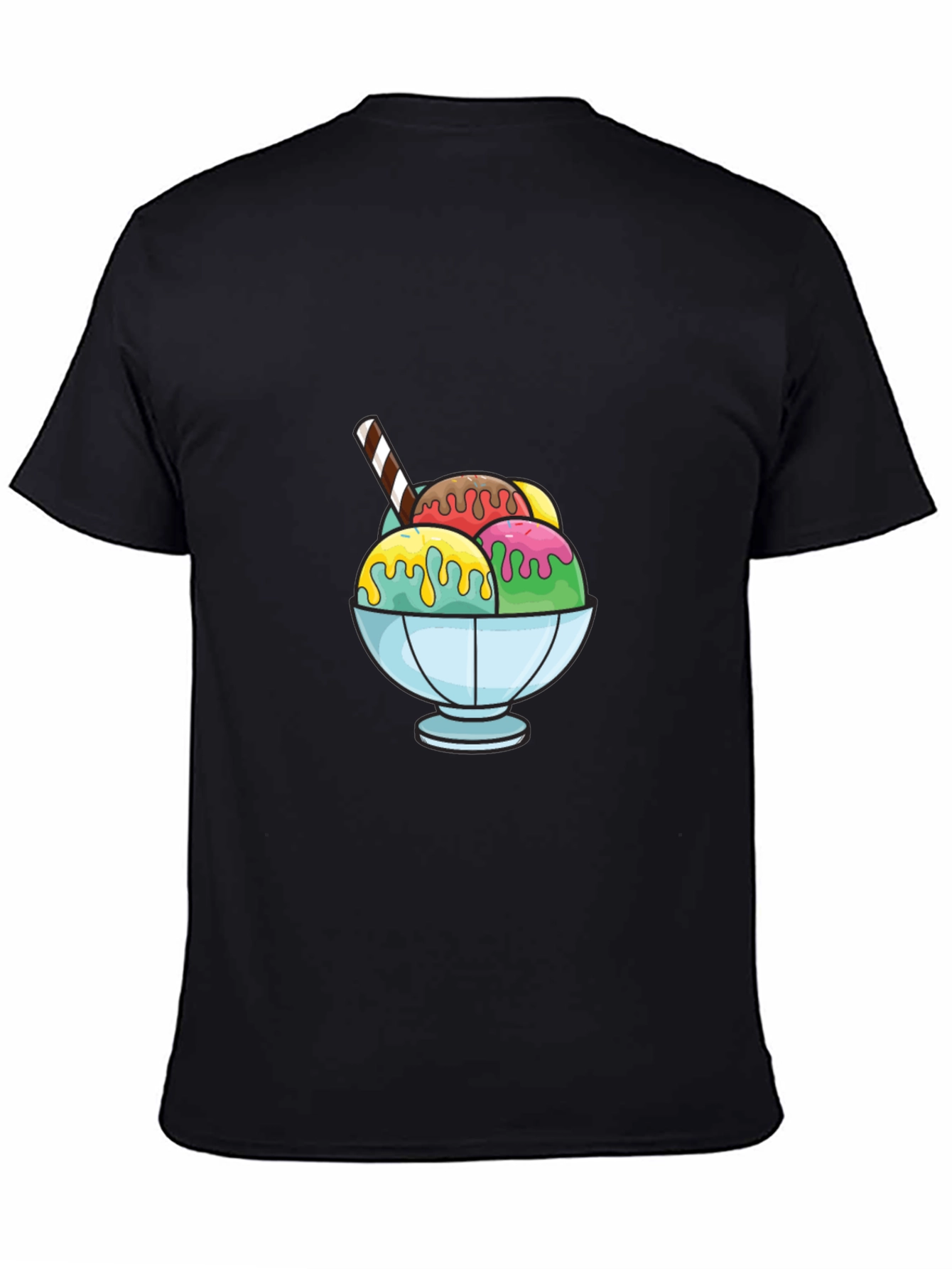 Ice Cream Dessert Graphic T-Shirt - Casual Style