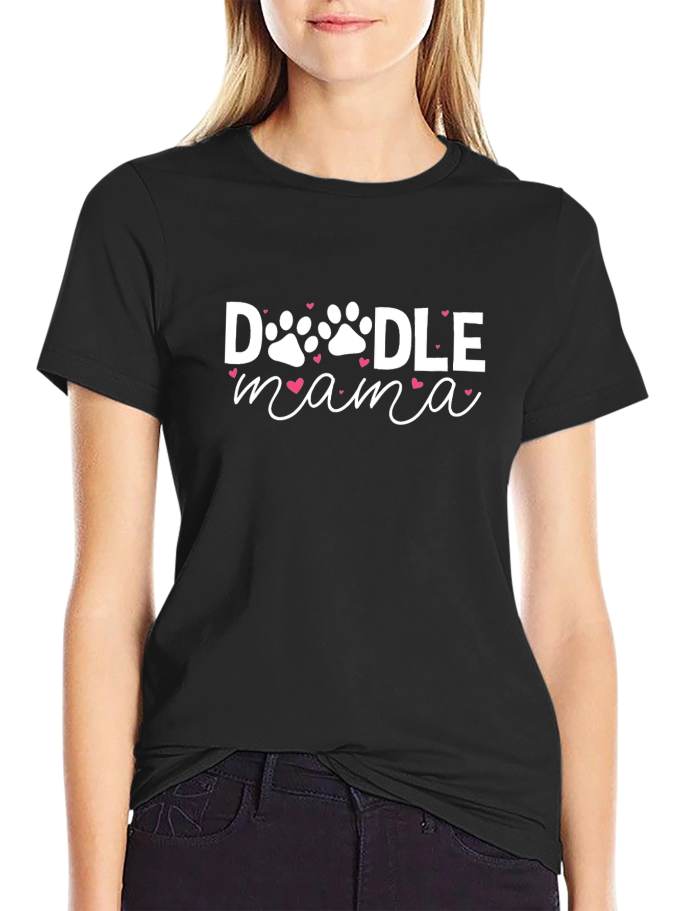Doodle Mama Black T-Shirt