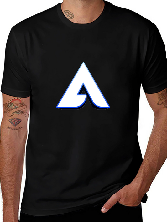 Bold A Graphic Black T-Shirt - Stylish Casual Wear