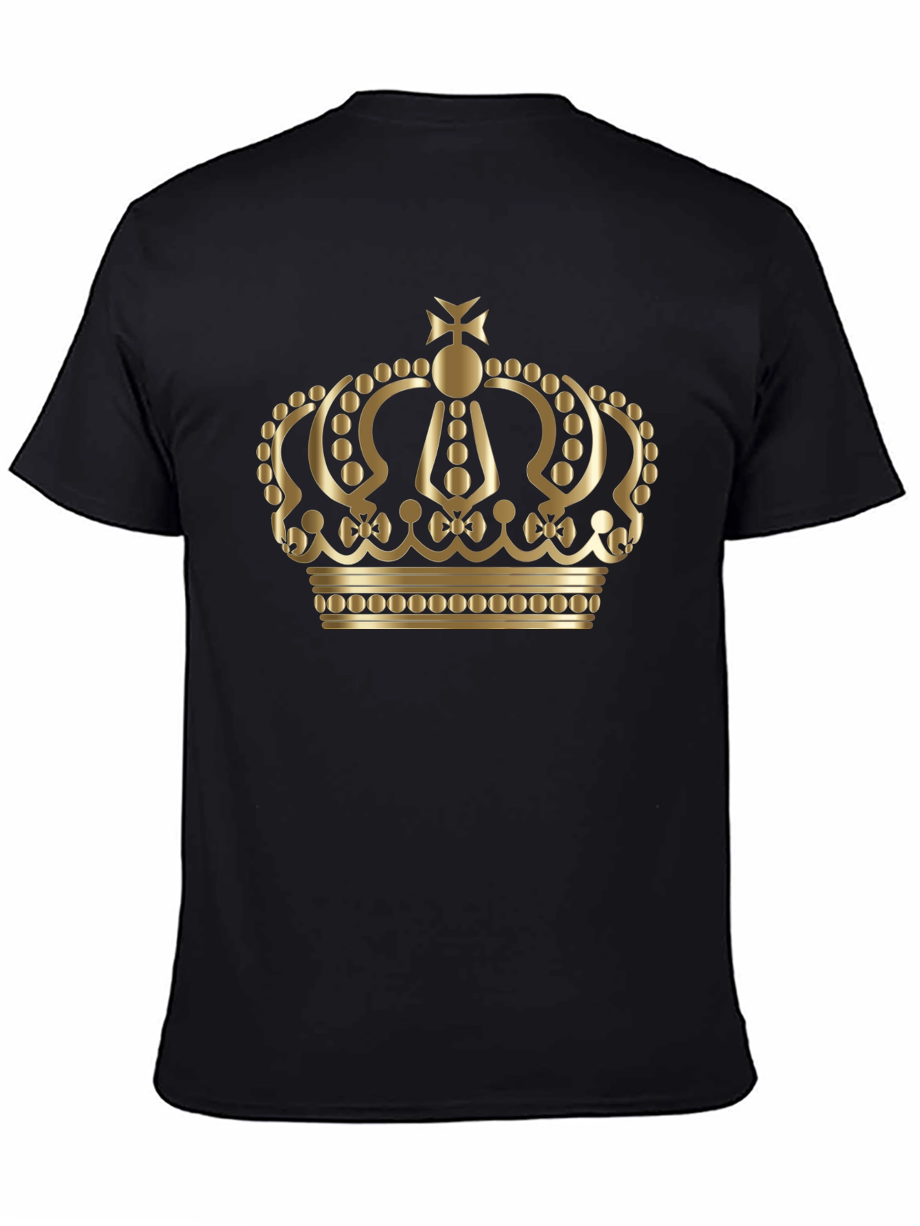 Gold Crown Graphic Black T-Shirt