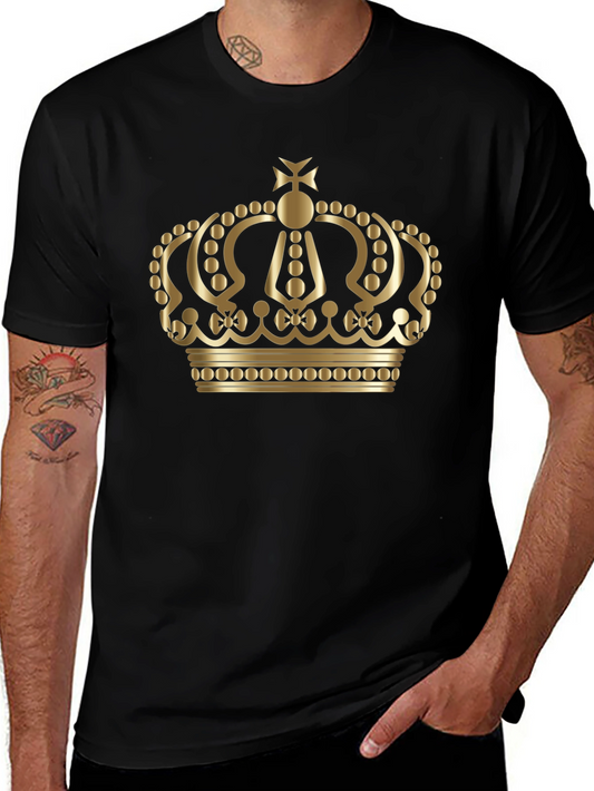 Gold Crown Graphic Black T-Shirt