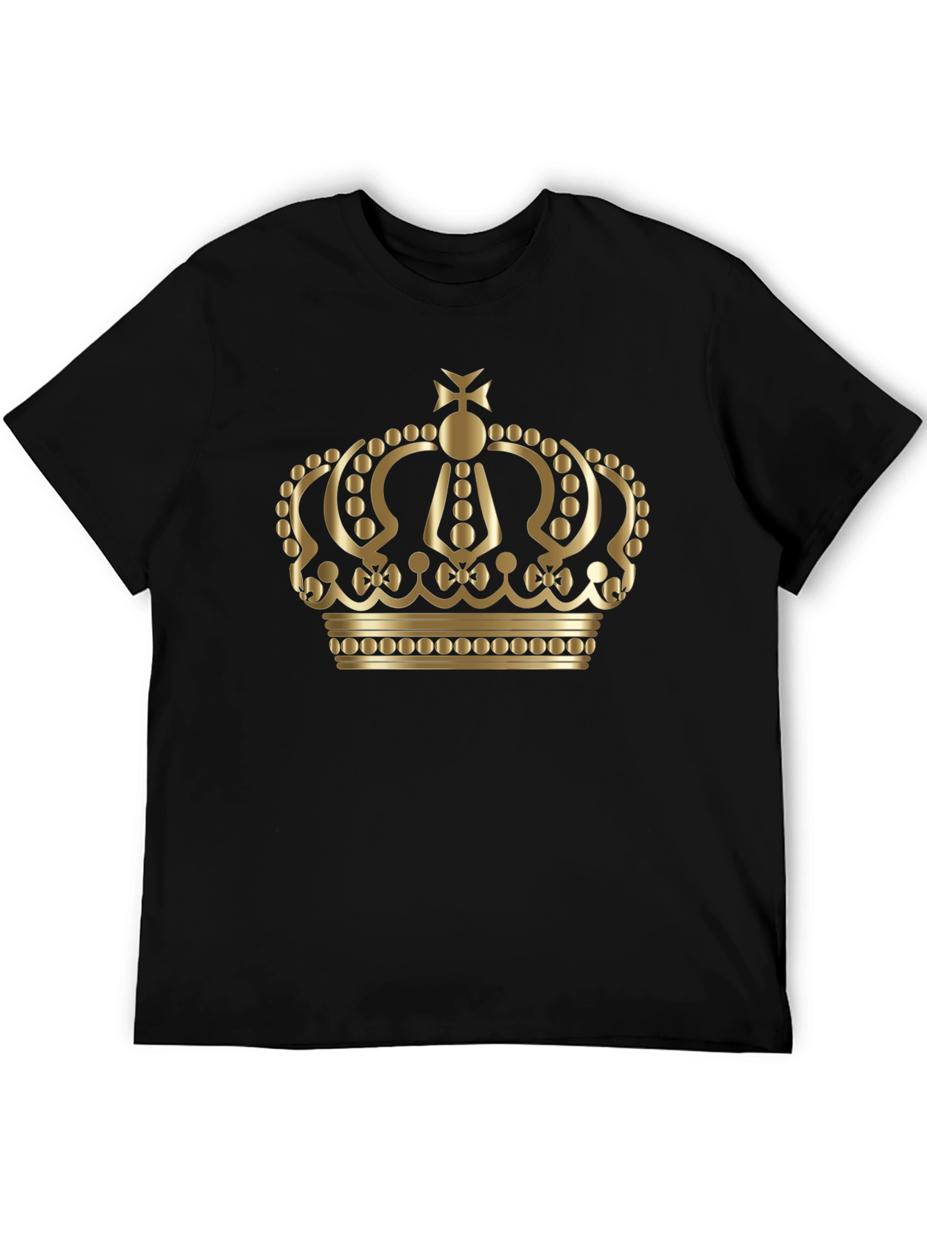 Gold Crown Graphic Black T-Shirt