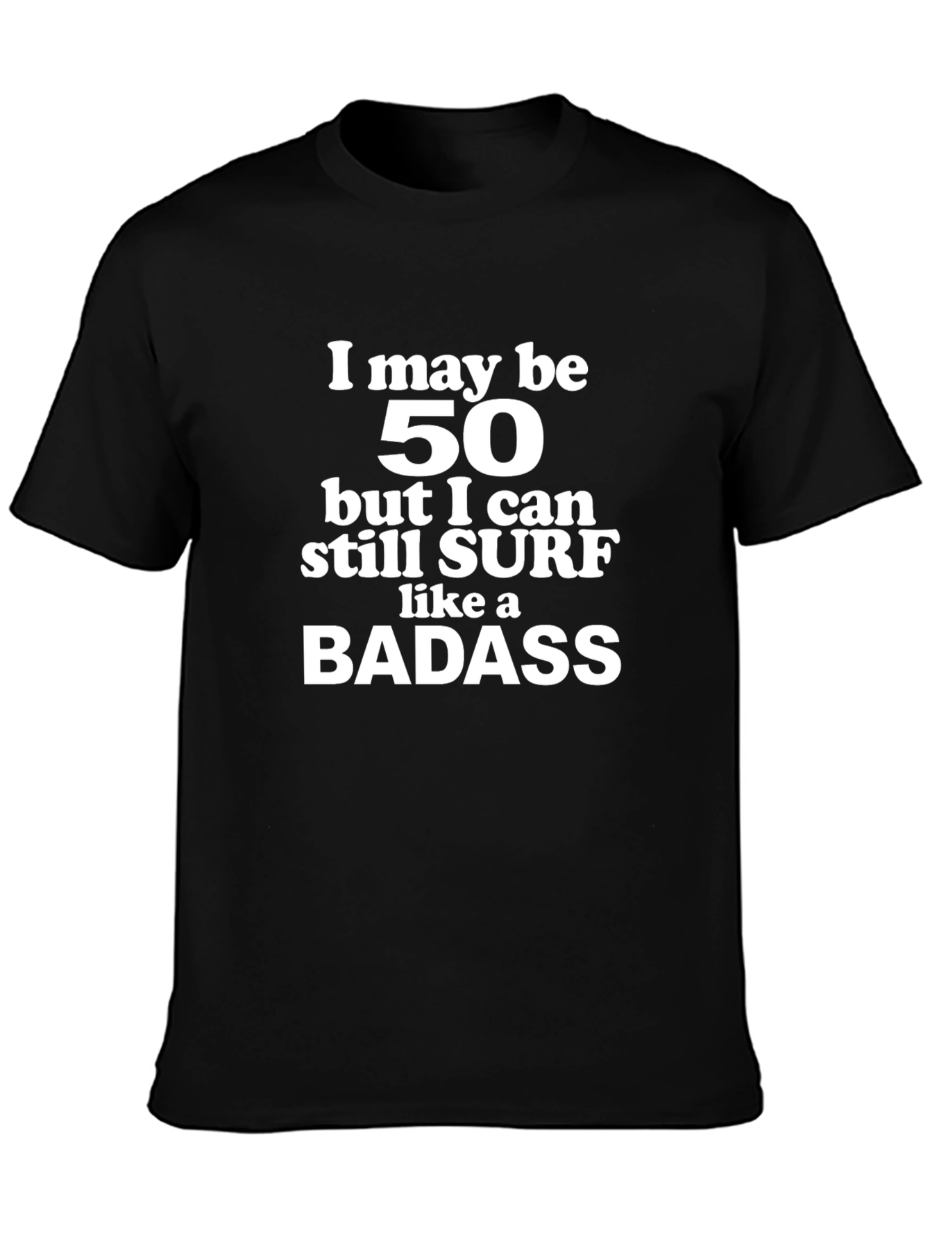 Funny 50th Birthday Surfing T-Shirt