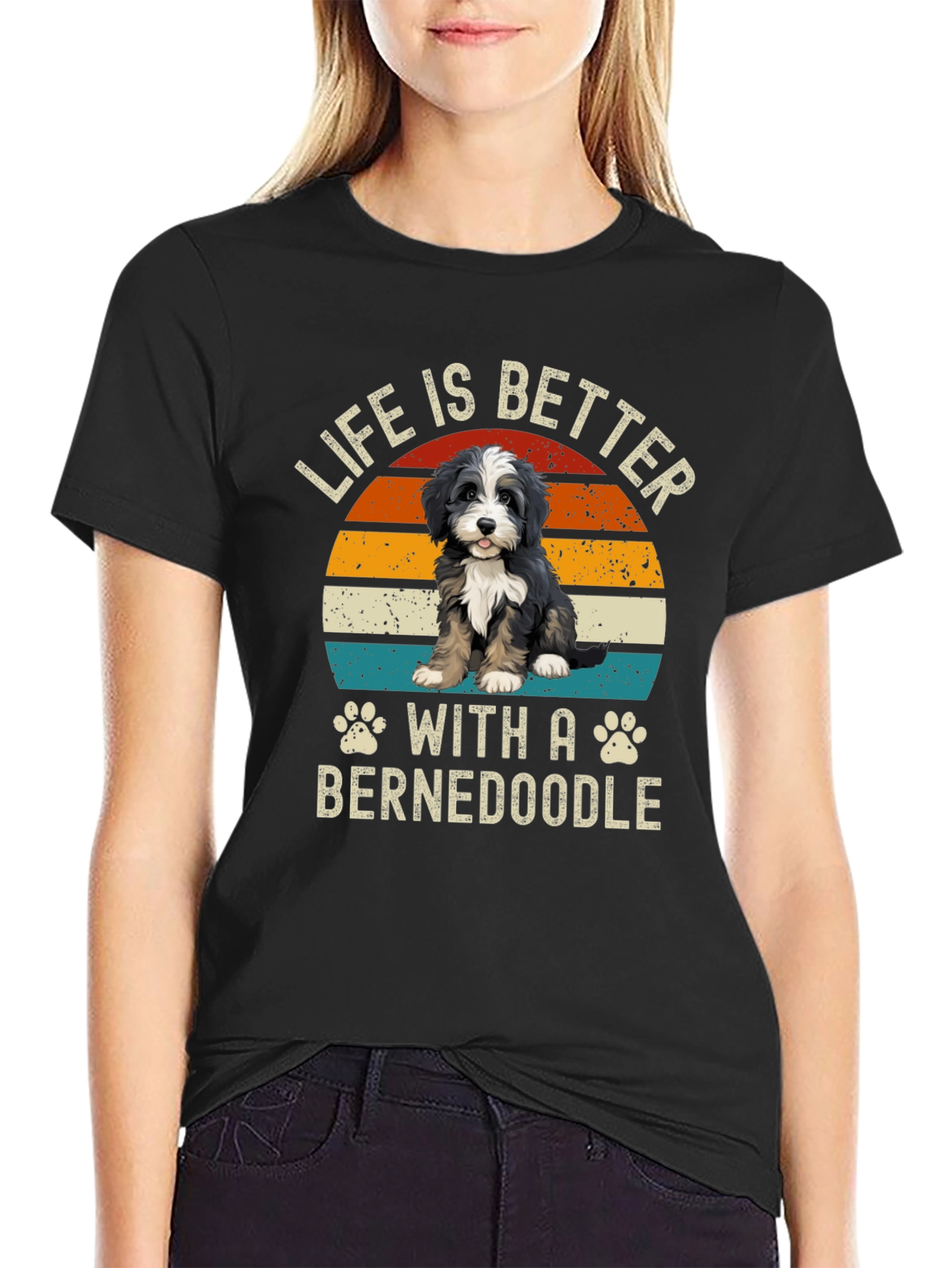 Life is Better with a Bernedoodle T-Shirt