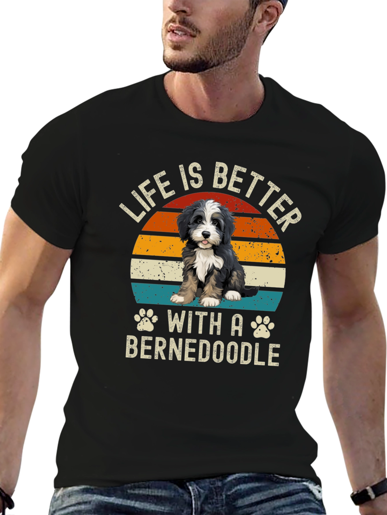 Life is Better with a Bernedoodle T-Shirt