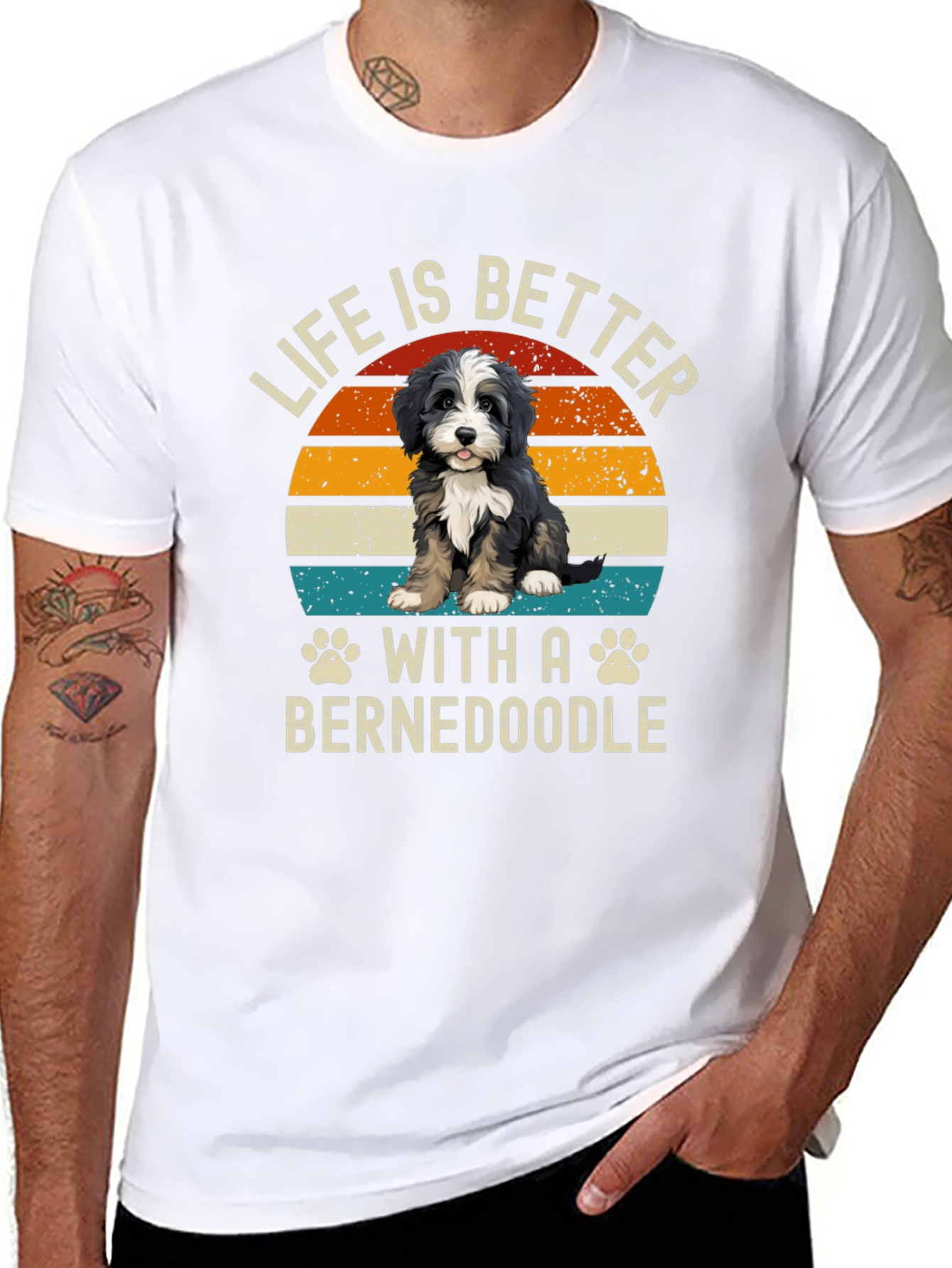 Life is Better with a Bernedoodle T-Shirt