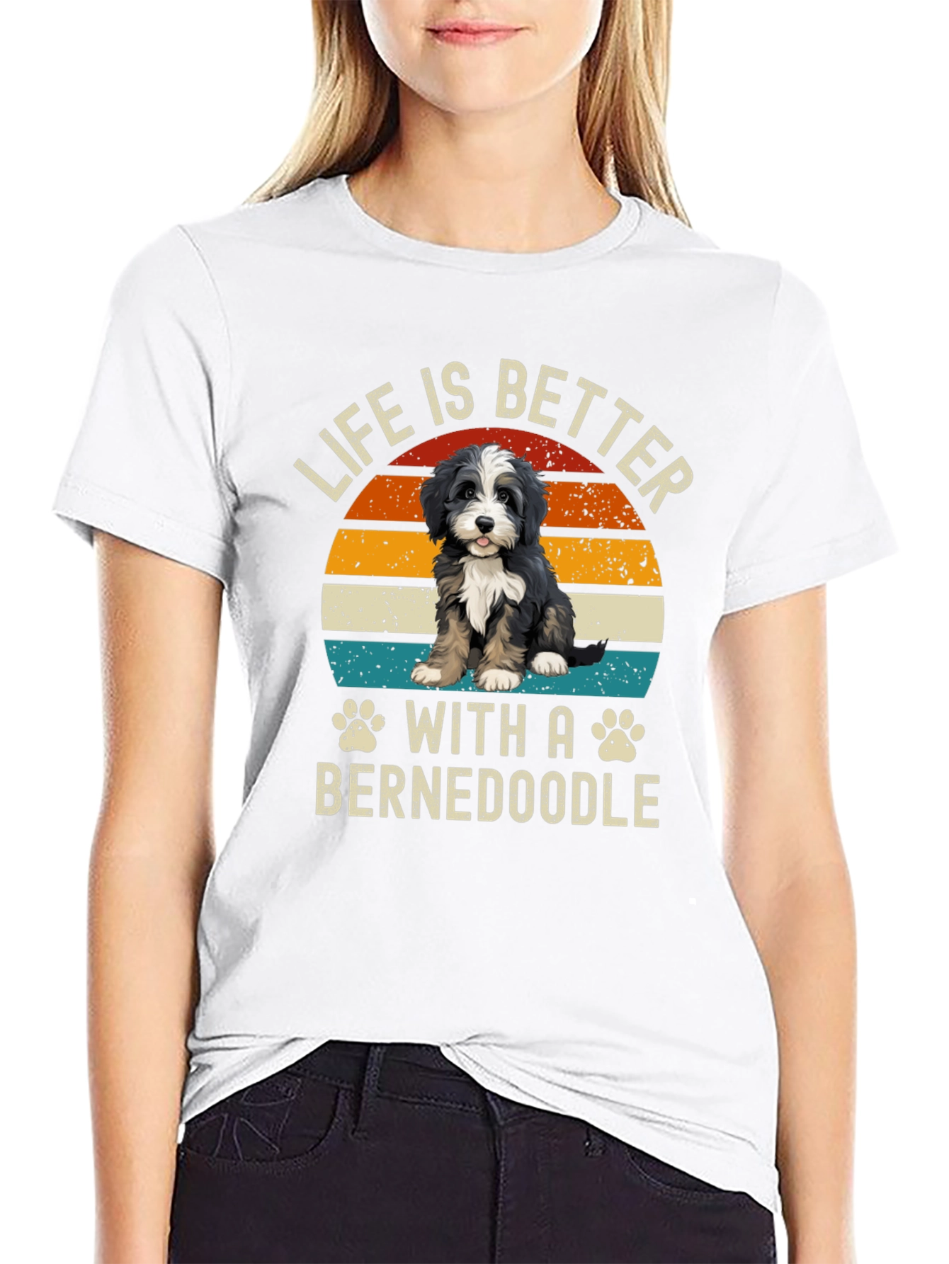 Life is Better with a Bernedoodle T-Shirt