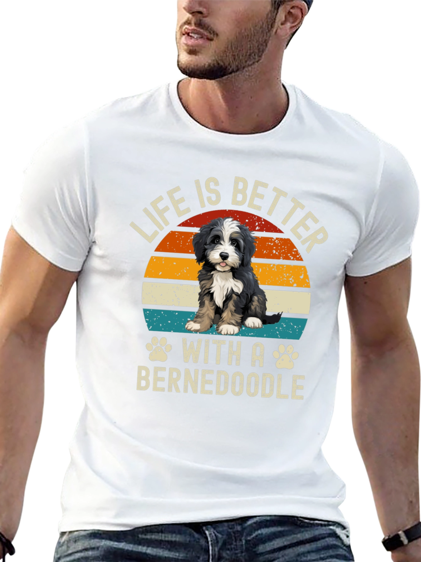 Life is Better with a Bernedoodle T-Shirt