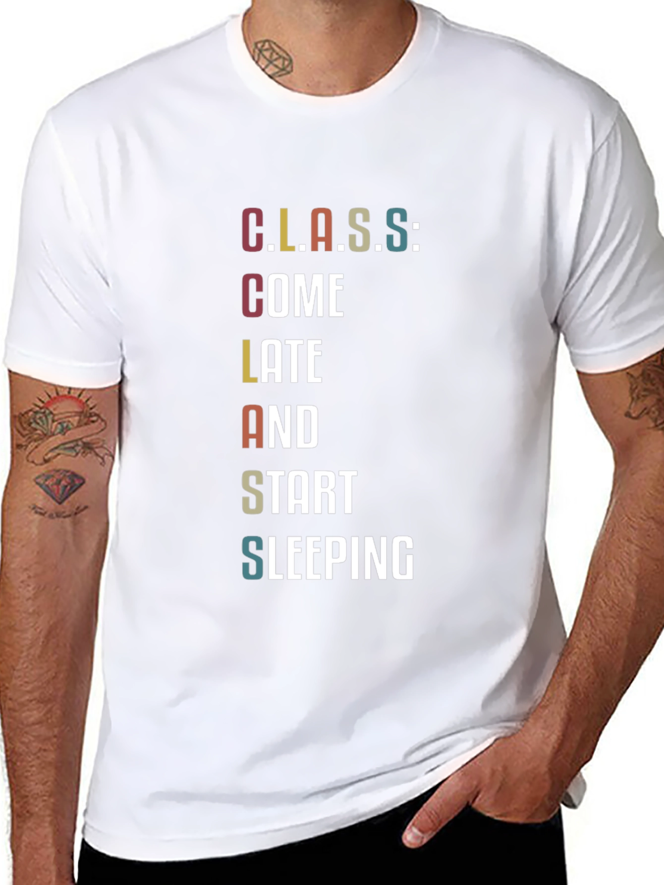 Funny Class Student Black T-Shirt