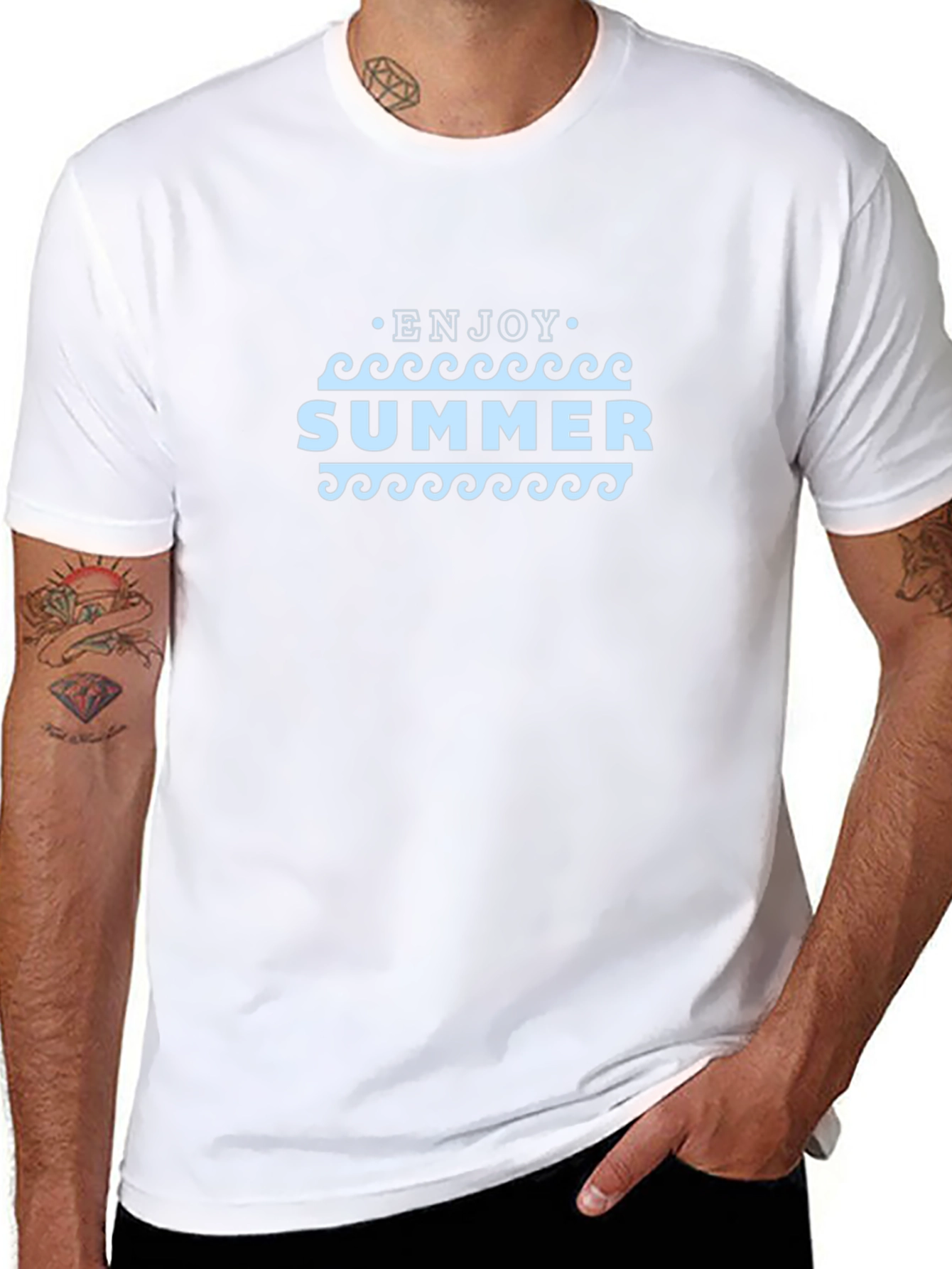 Enjoy Summer Black T-Shirt