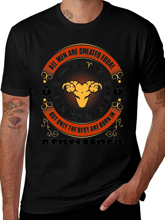 Aries Zodiac T-Shirt - Best Men Born in April