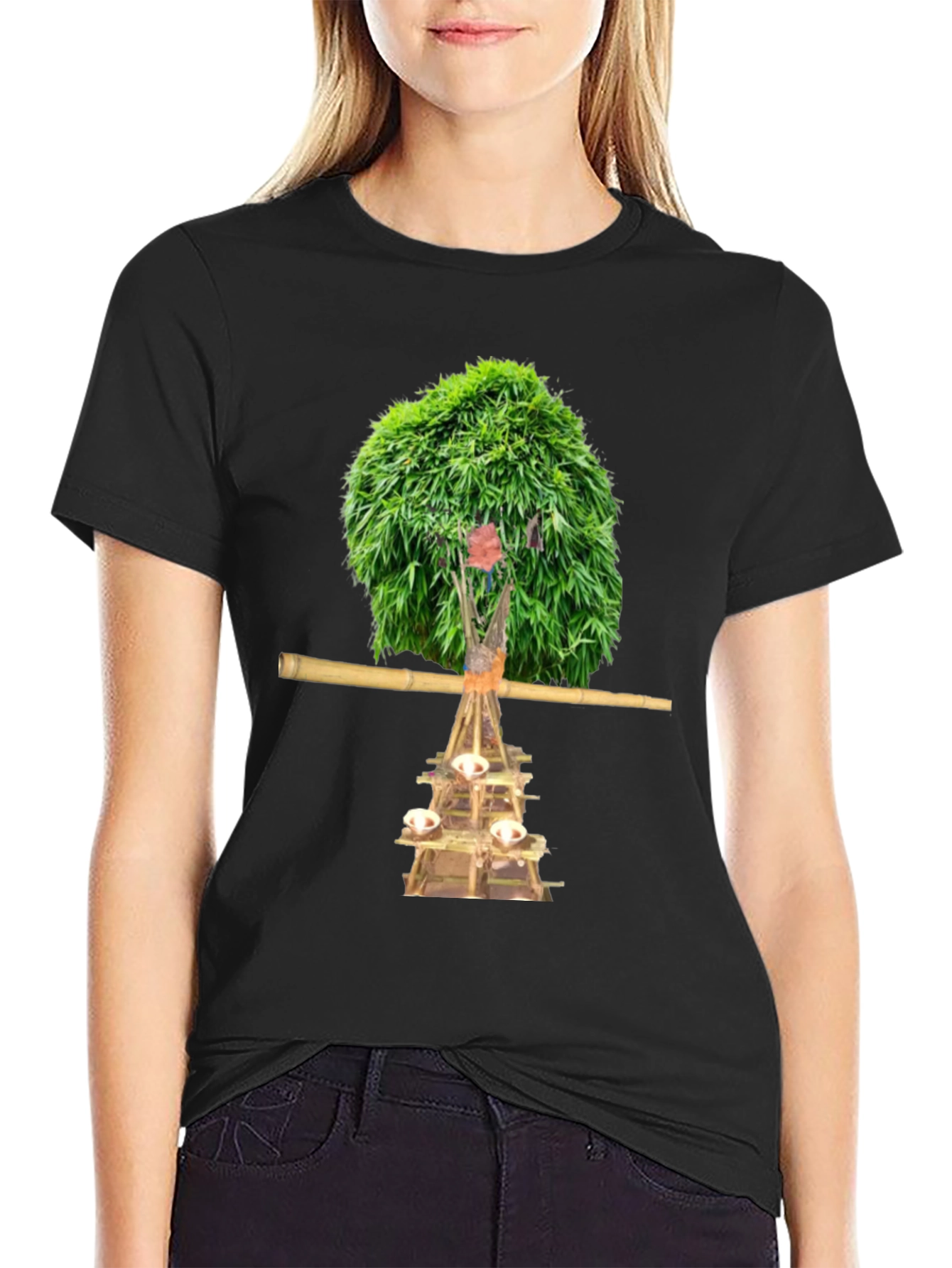 Unique T-Shirt with Nature-Inspired Graphic Print