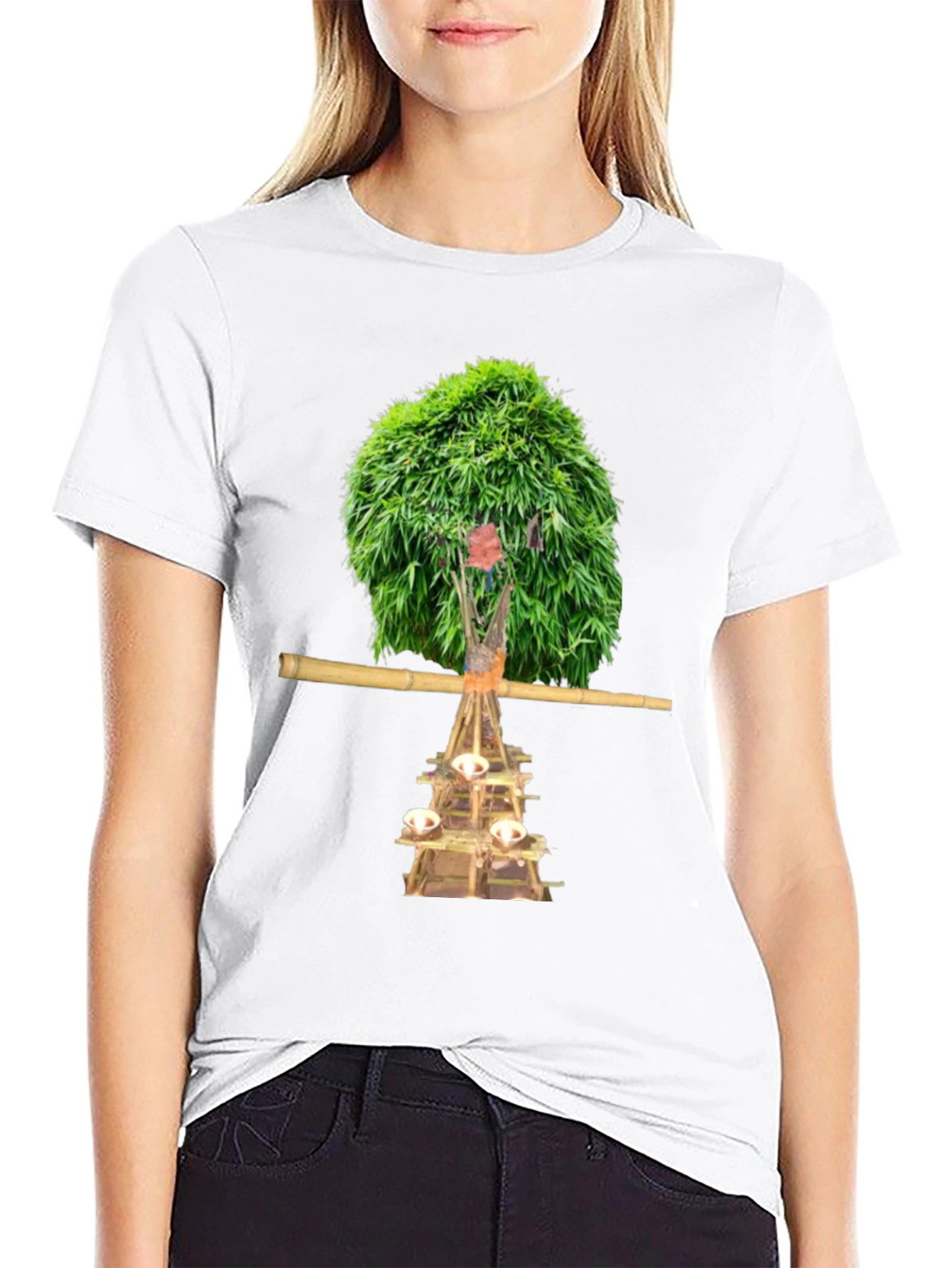 Unique T-Shirt with Nature-Inspired Graphic Print