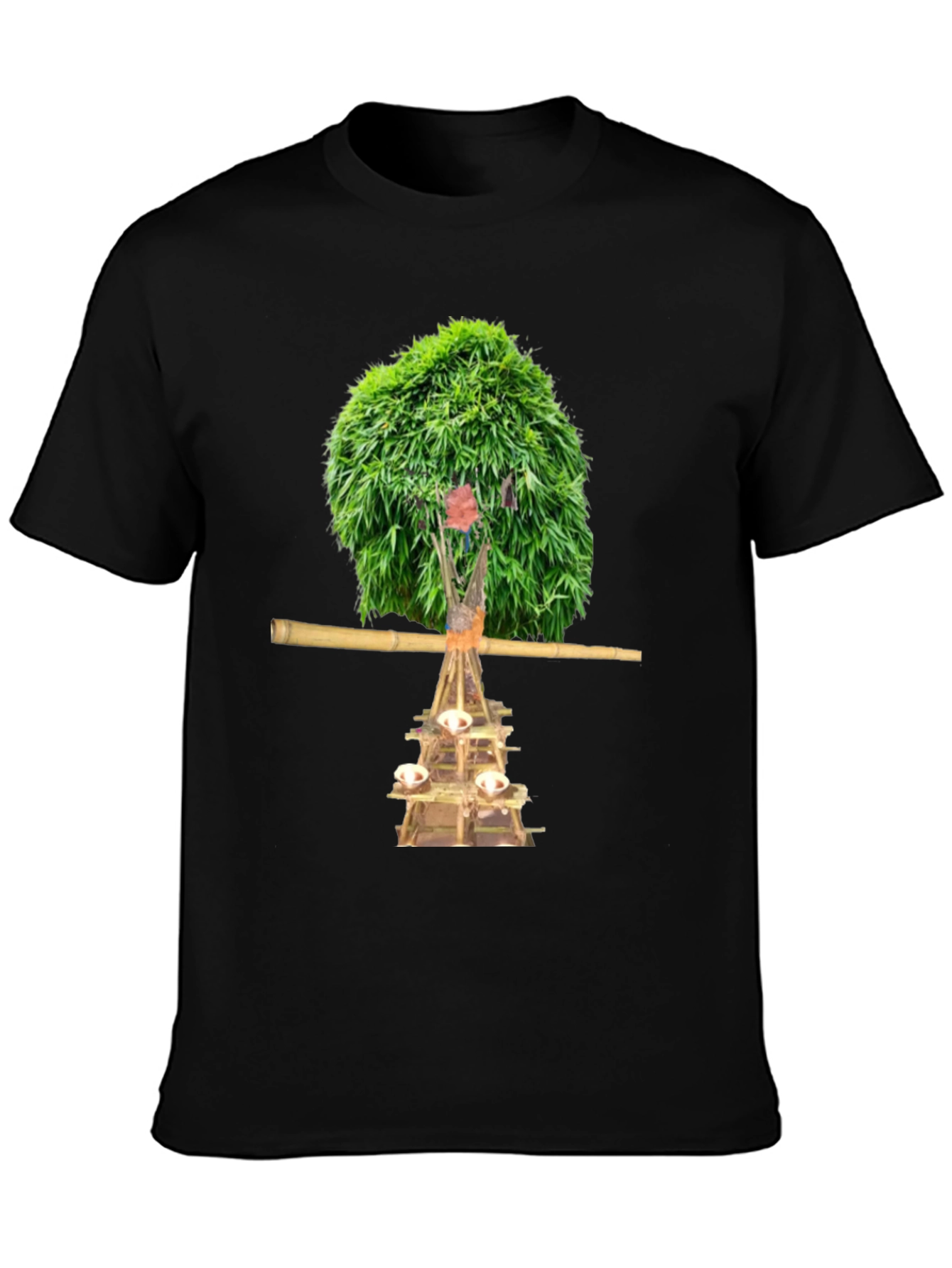 Unique T-Shirt with Nature-Inspired Graphic Print