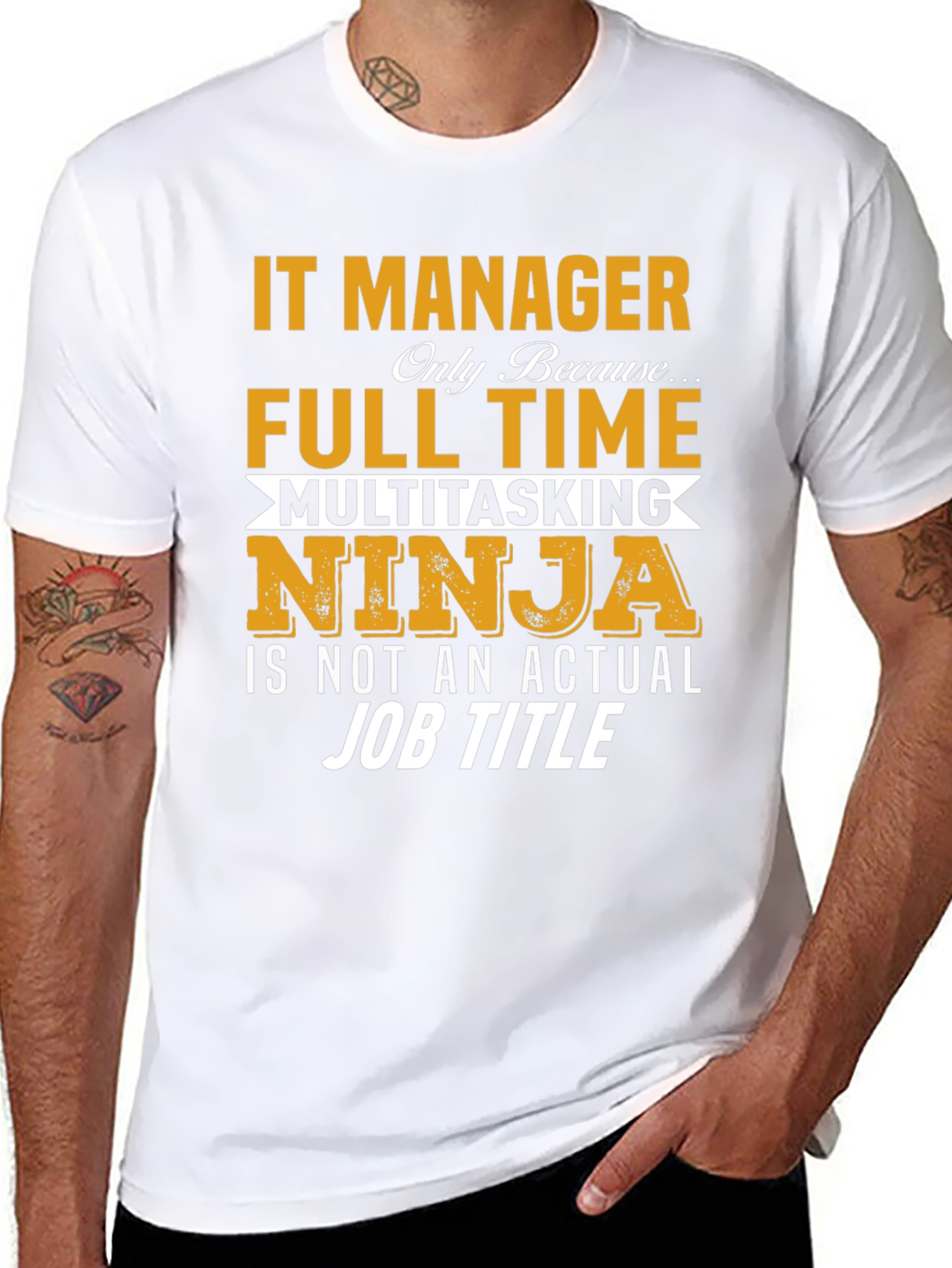 IT Manager Full Time Ninja T-Shirt