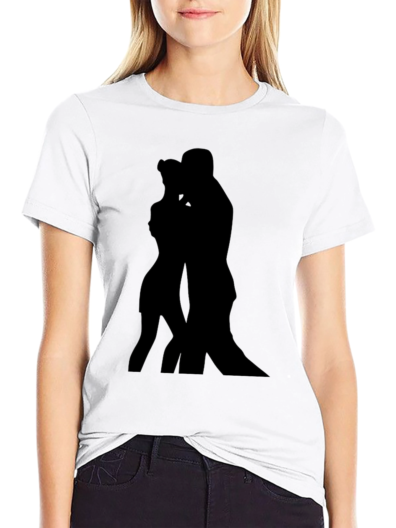 Silhouette Tango Lovers Black T-Shirt