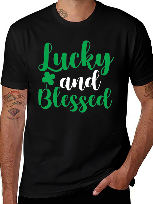 Lucky and Blessed Graphic Tee