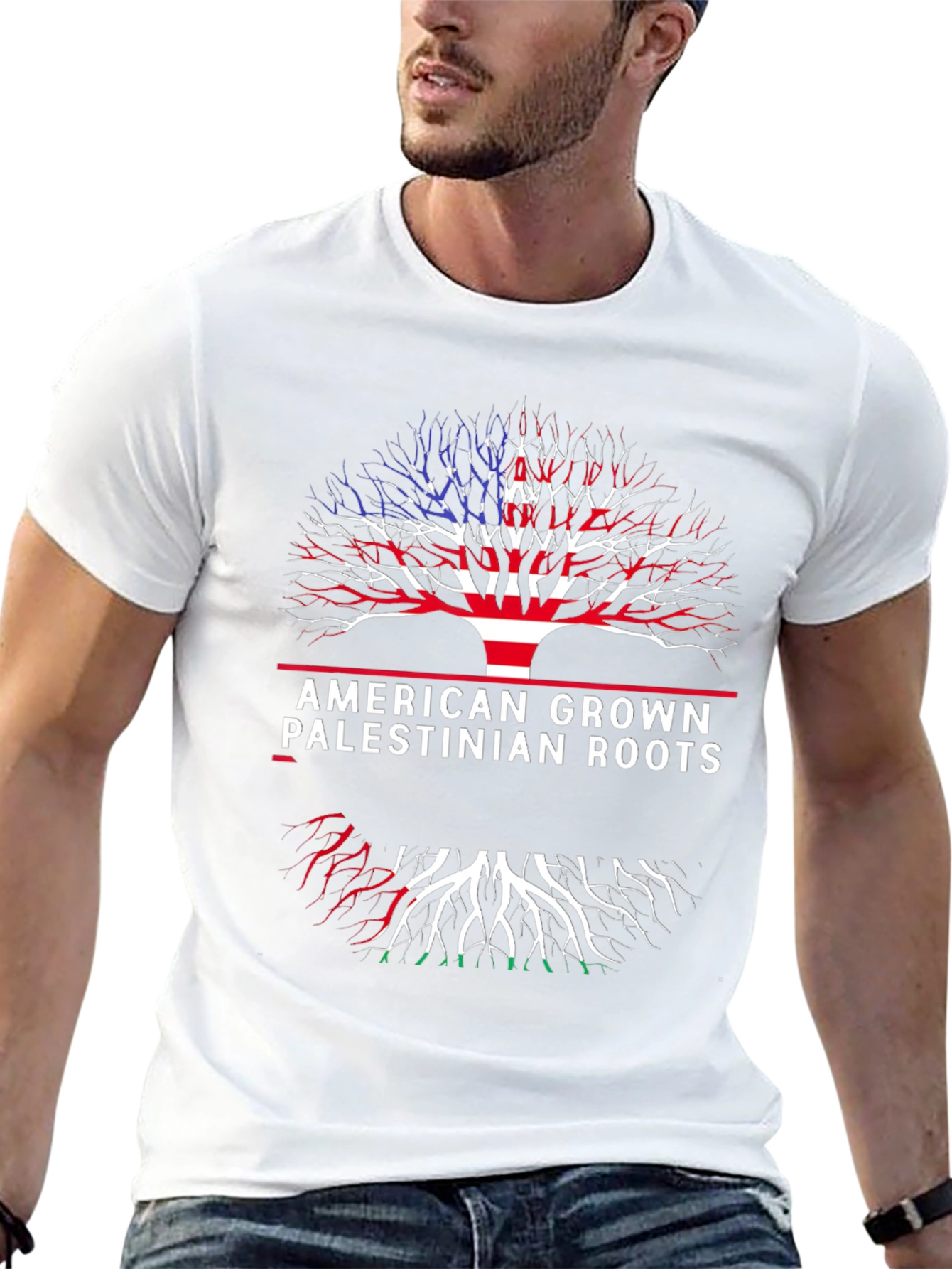 American Grown Palestinian Roots T-Shirt