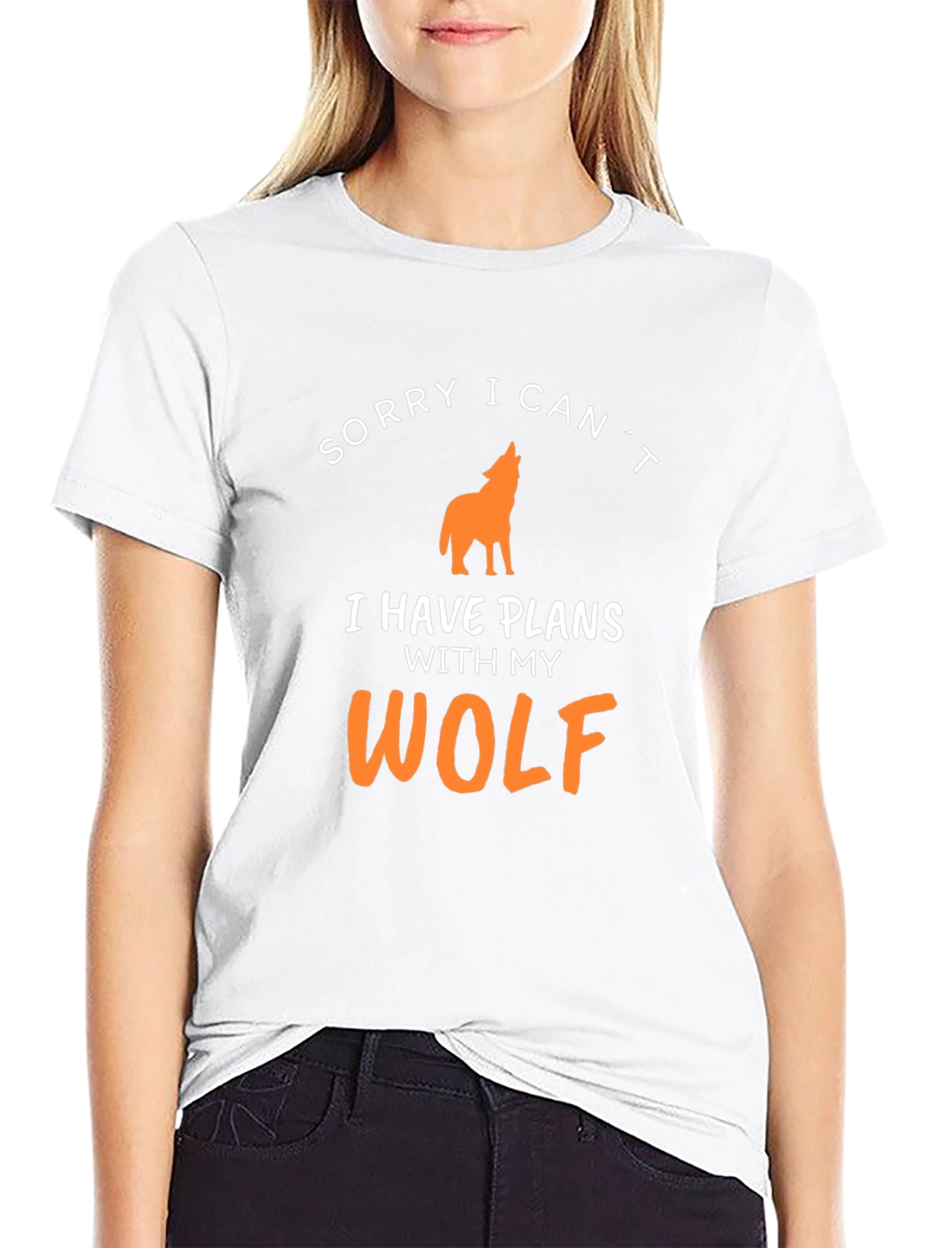 Sorry I Cant Wolf T-Shirt - Mens