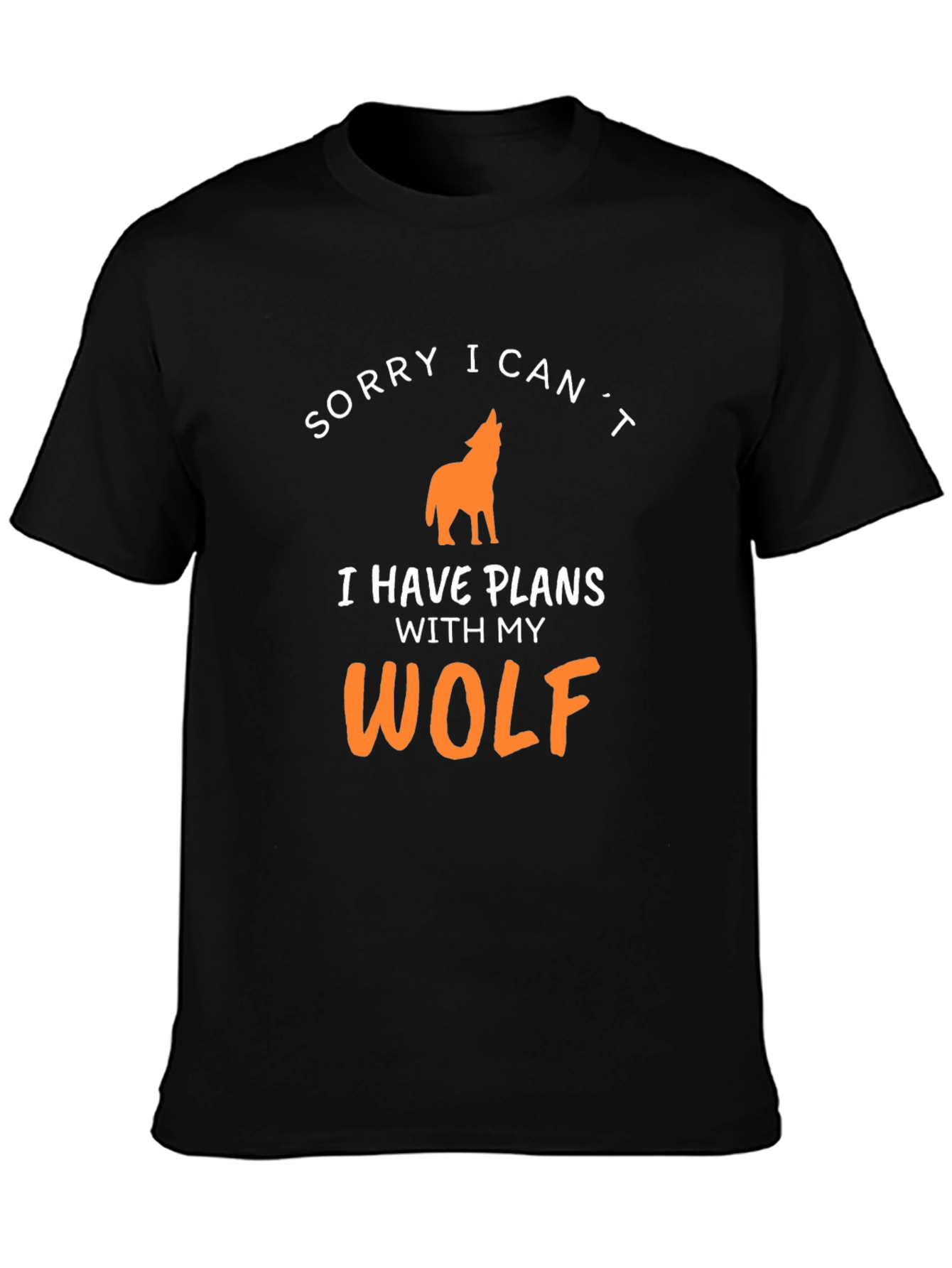 Sorry I Cant Wolf T-Shirt - Mens