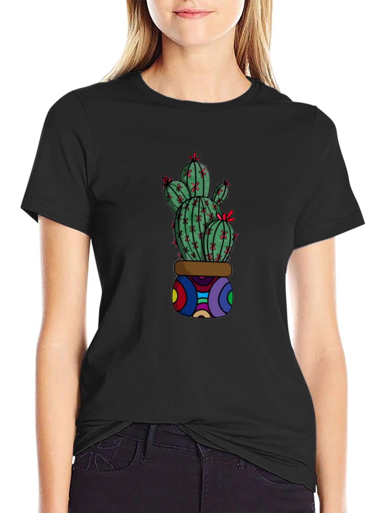 Cactus Graphic T-Shirt - Unique & Stylish