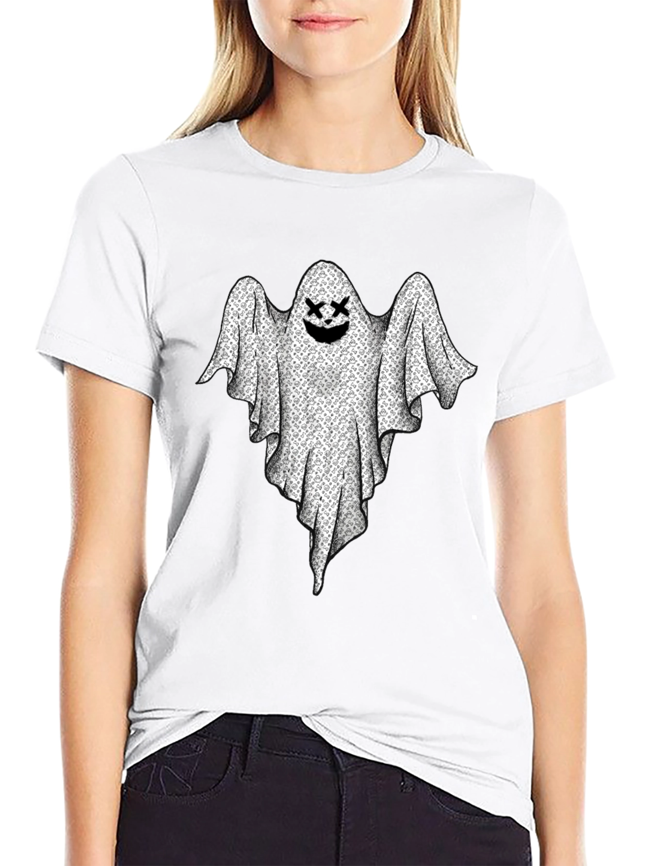 Ghost Graphic Black T-Shirt