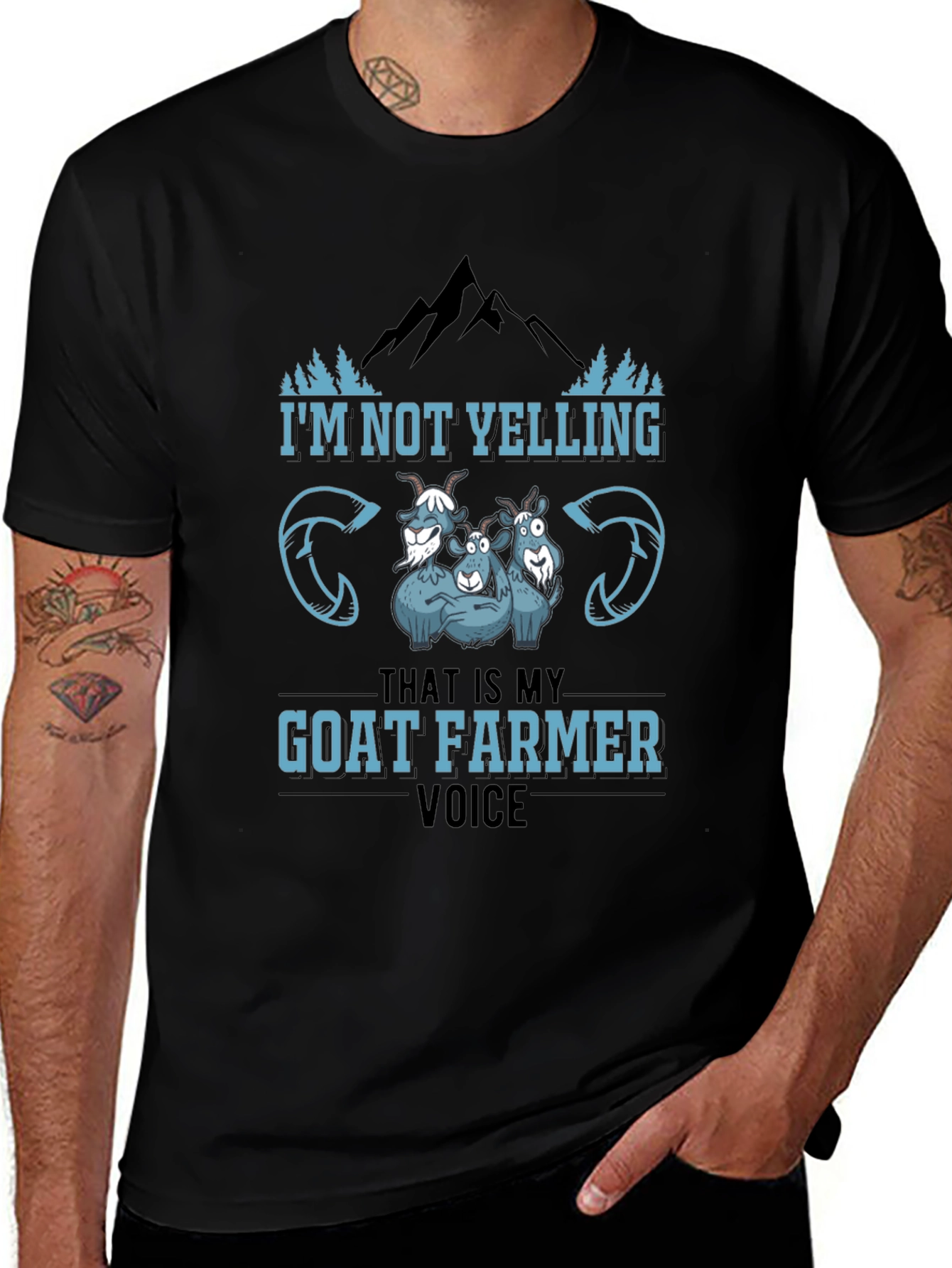 Goat Farmer Voice Black T-Shirt