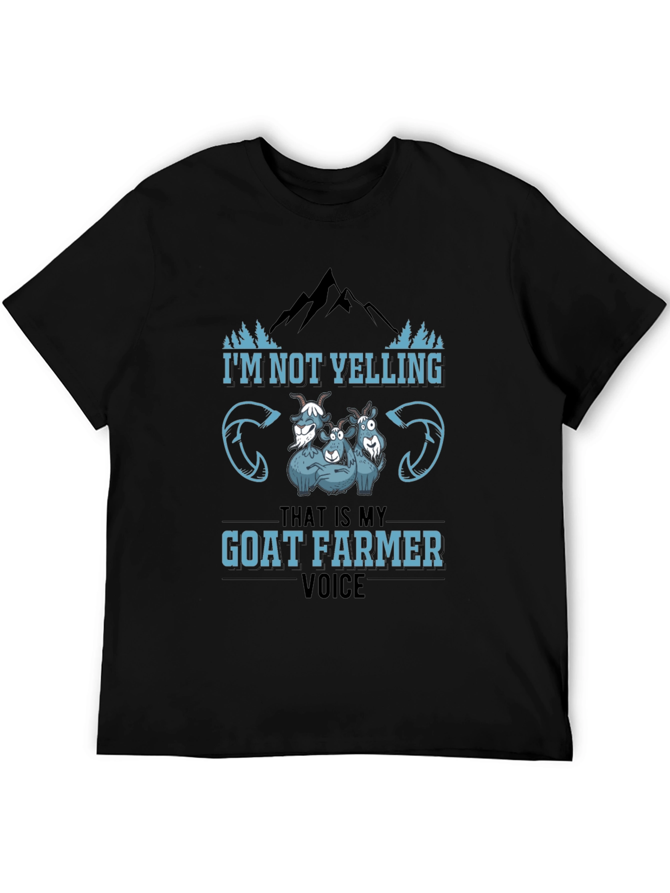 Goat Farmer Voice Black T-Shirt