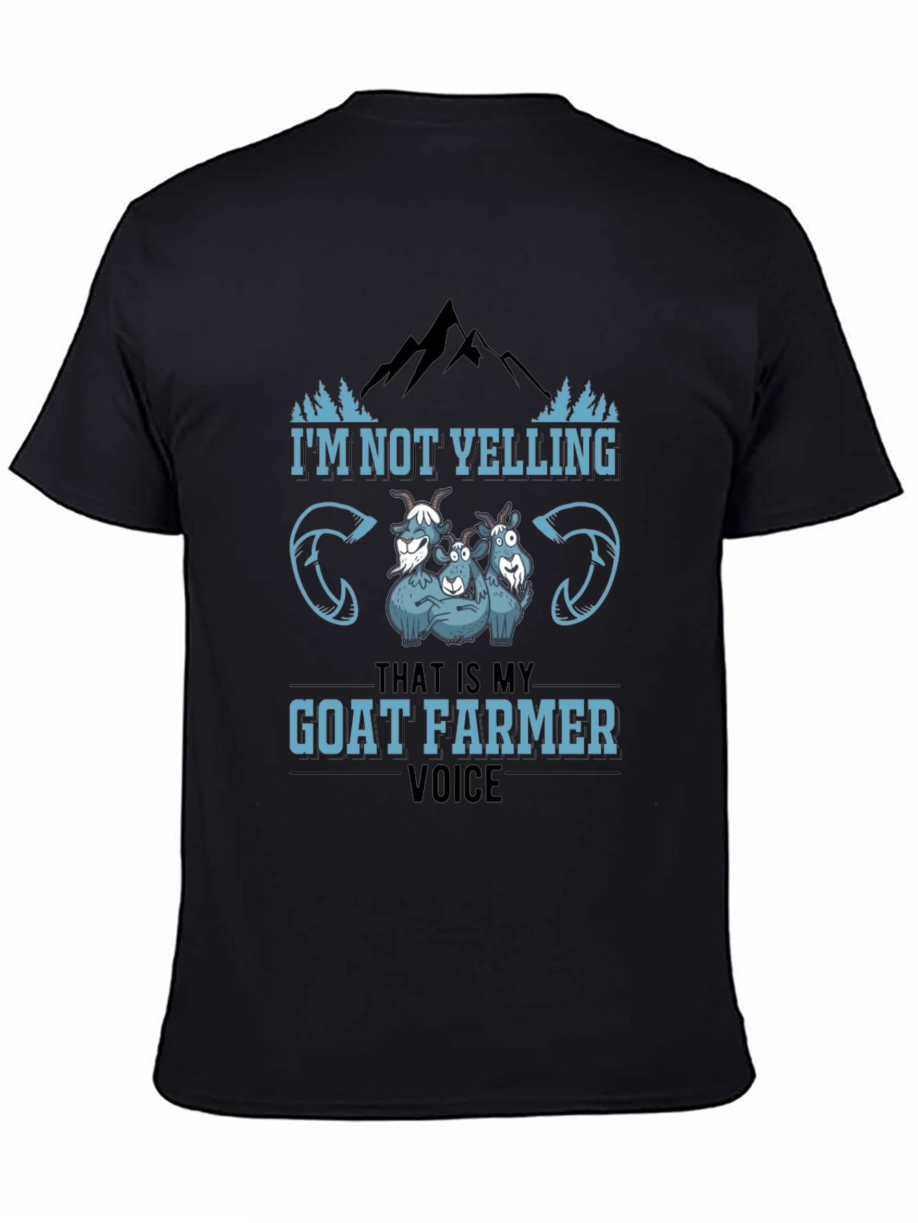 Goat Farmer Voice Black T-Shirt