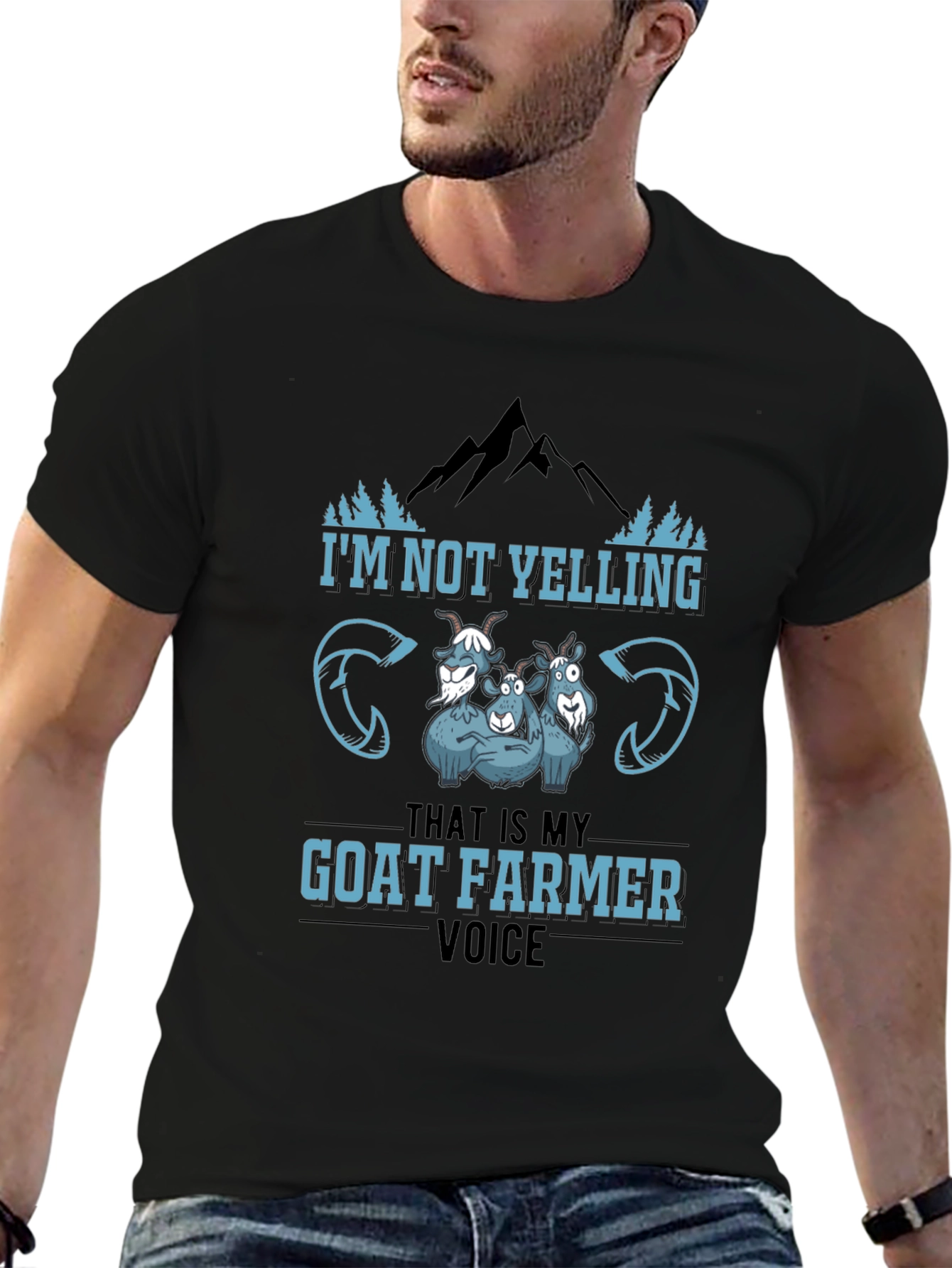Goat Farmer Voice Black T-Shirt