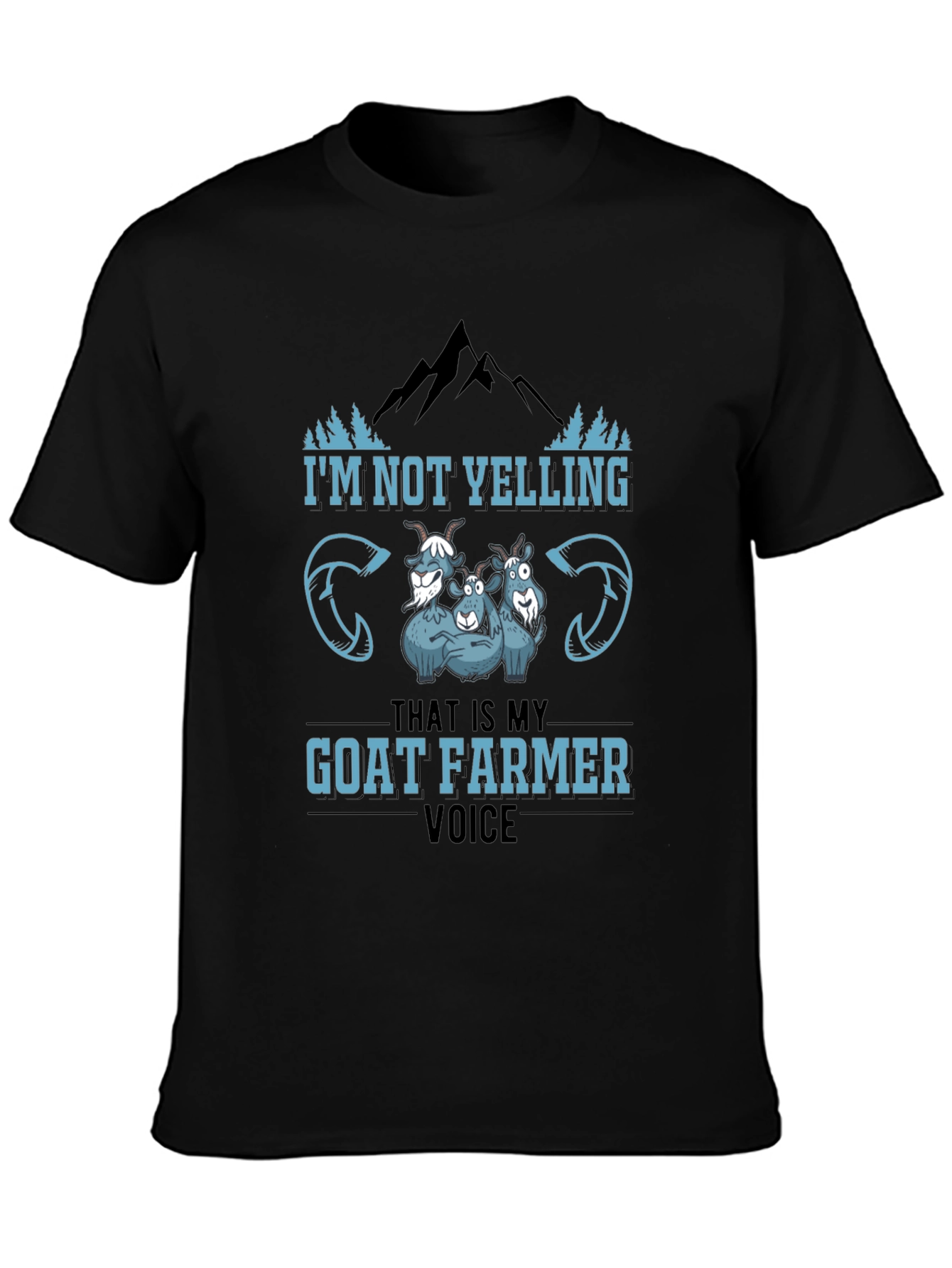 Goat Farmer Voice Black T-Shirt