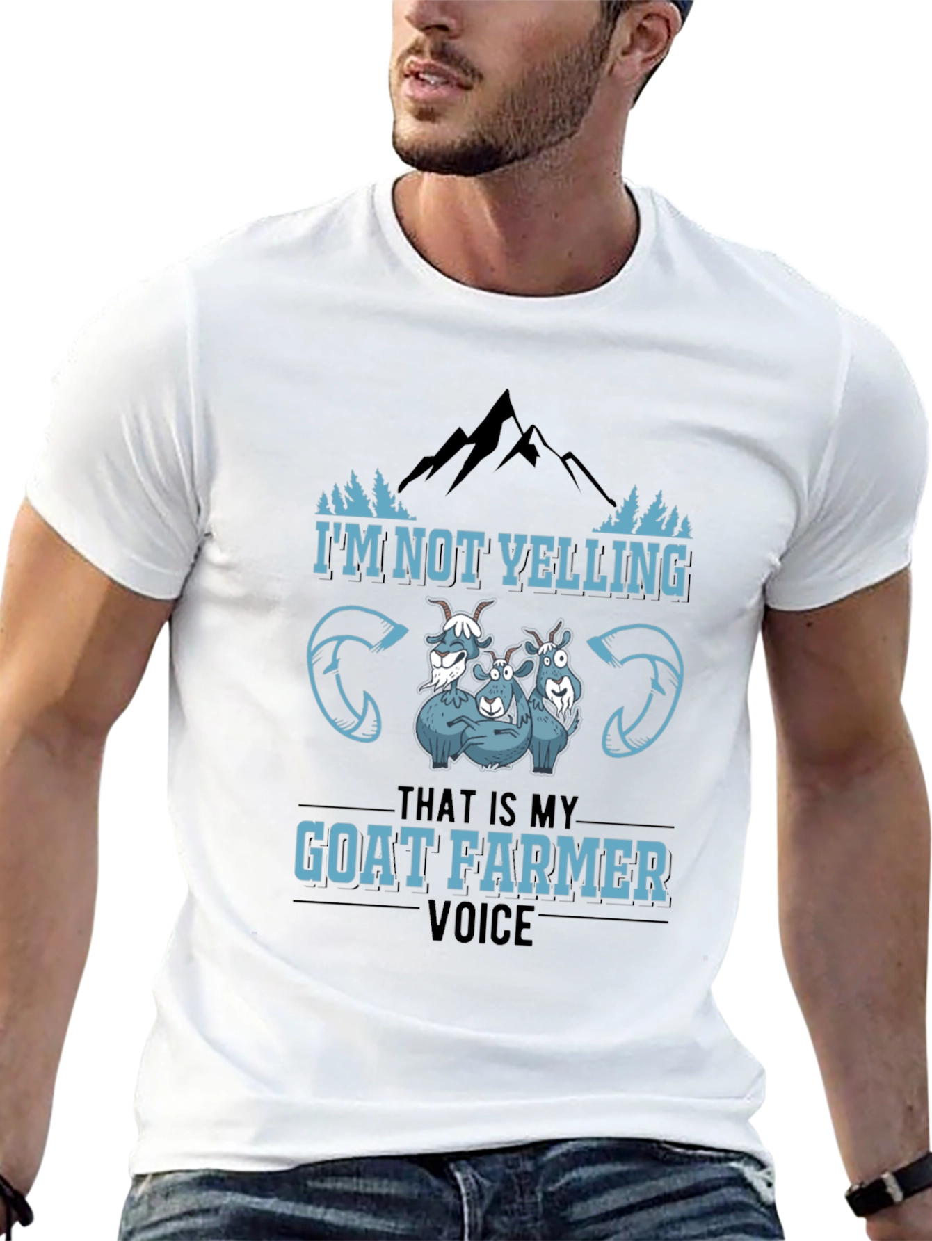 Goat Farmer Voice Black T-Shirt