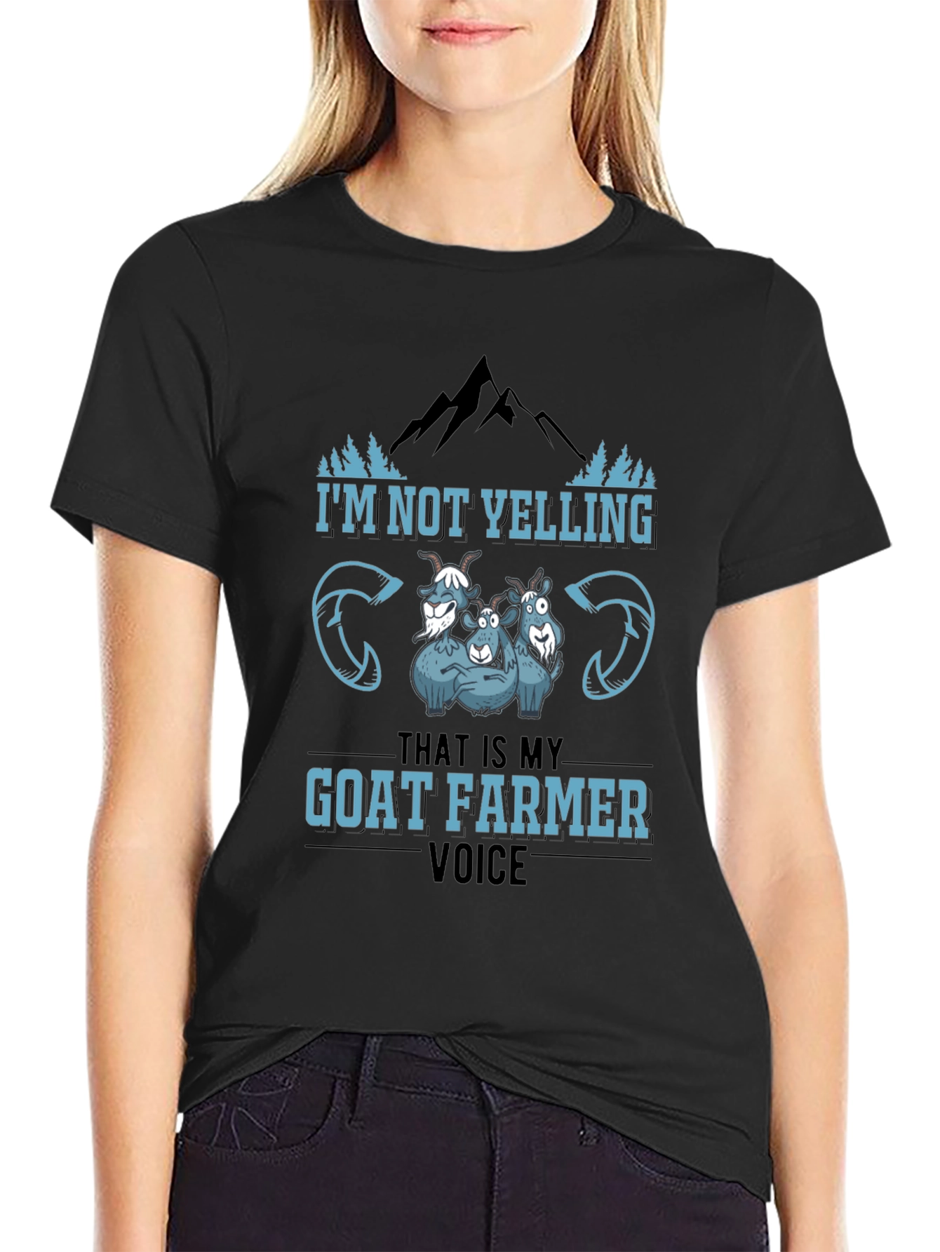 Goat Farmer Voice Black T-Shirt