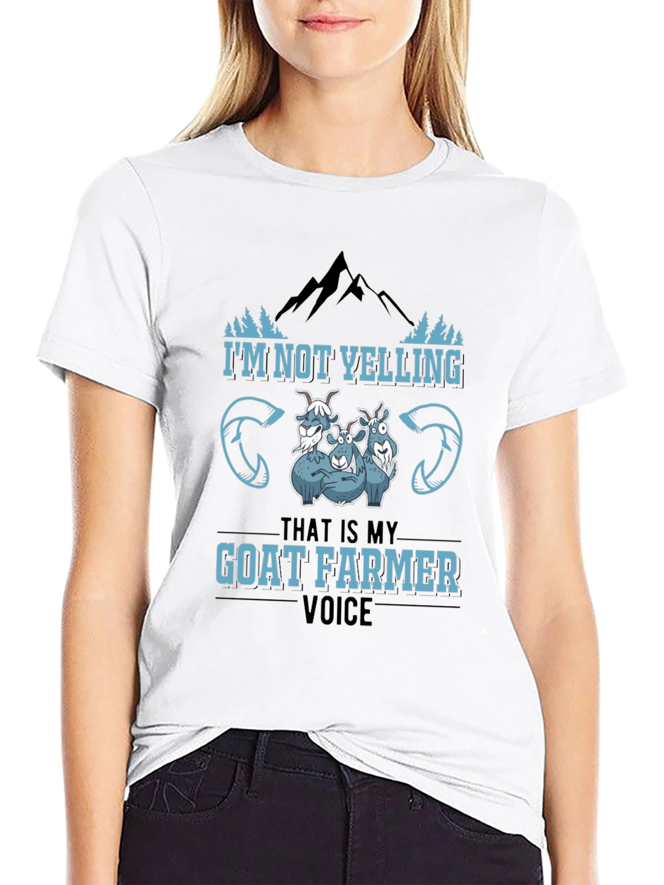 Goat Farmer Voice Black T-Shirt