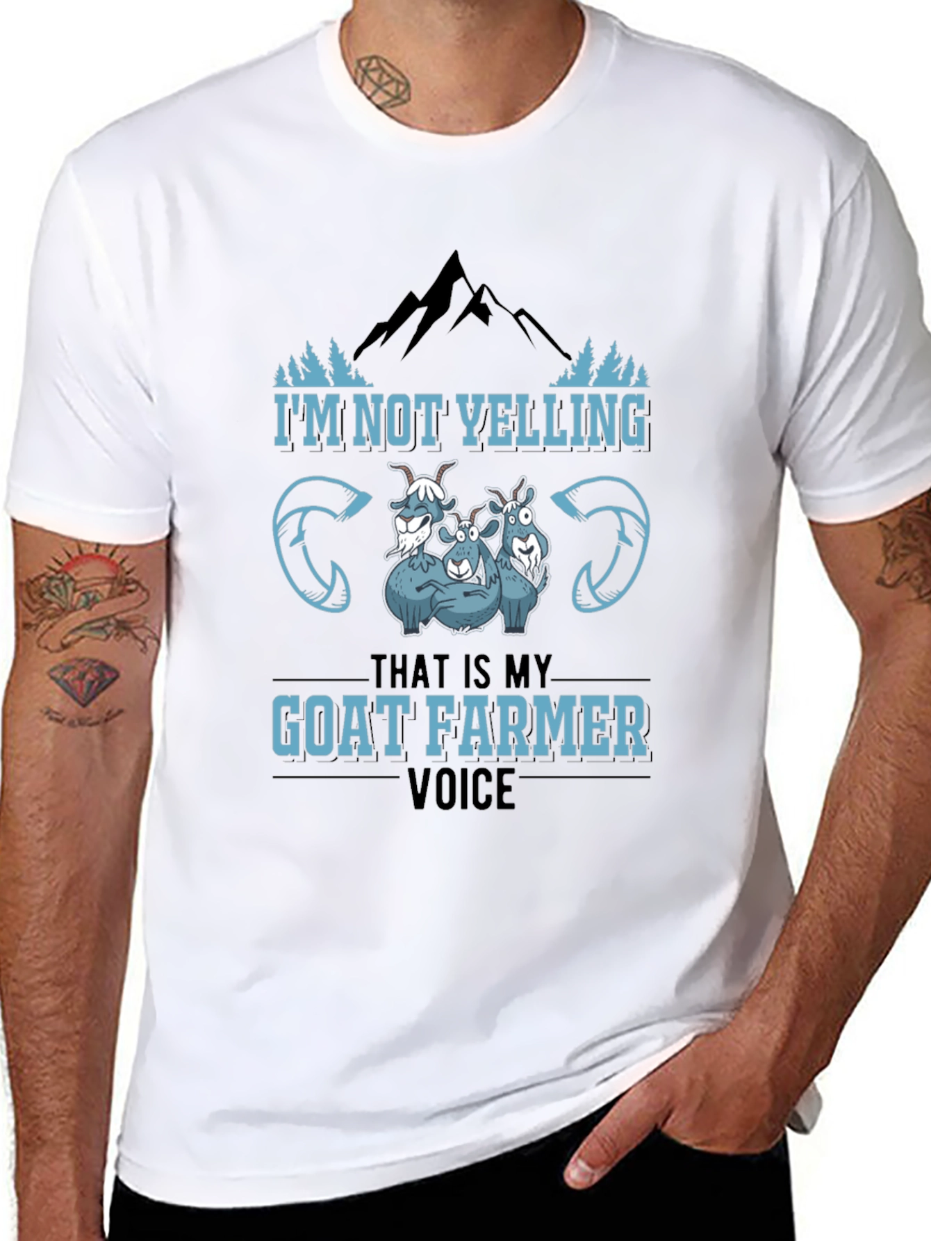 Goat Farmer Voice Black T-Shirt