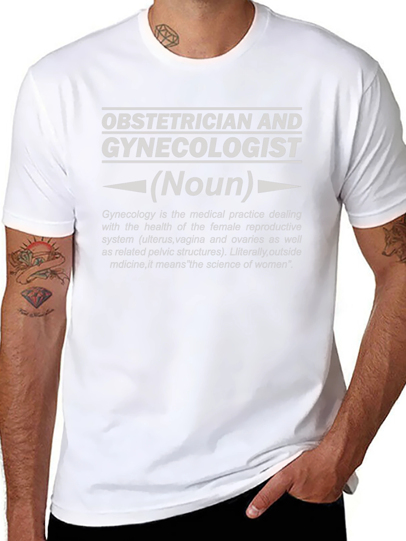 Obstetrician Gynecologist Definition T-Shirt - Medical Humor Tee