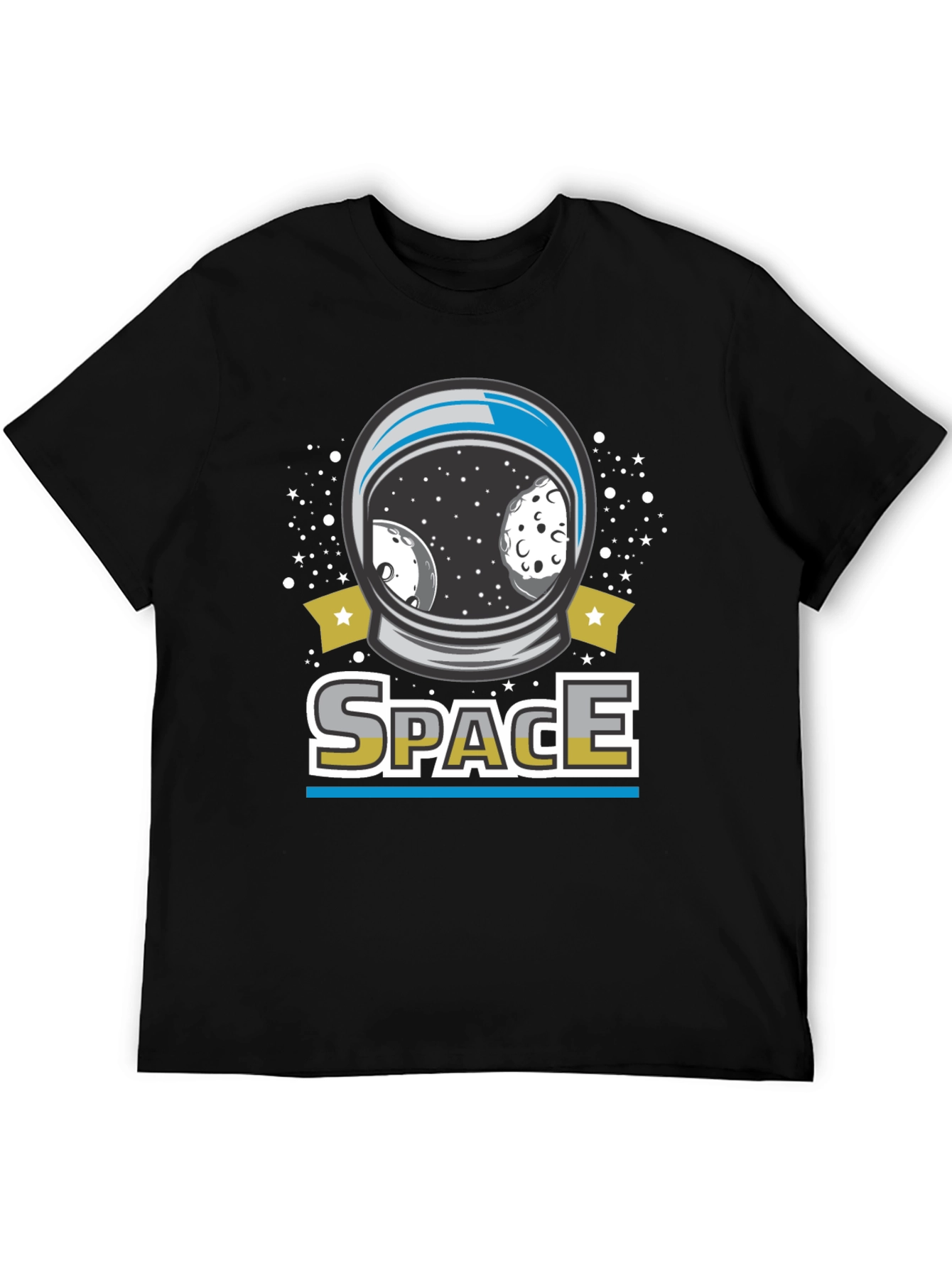 Space Helmet Graphic T-Shirt - Unisex Cotton Tee
