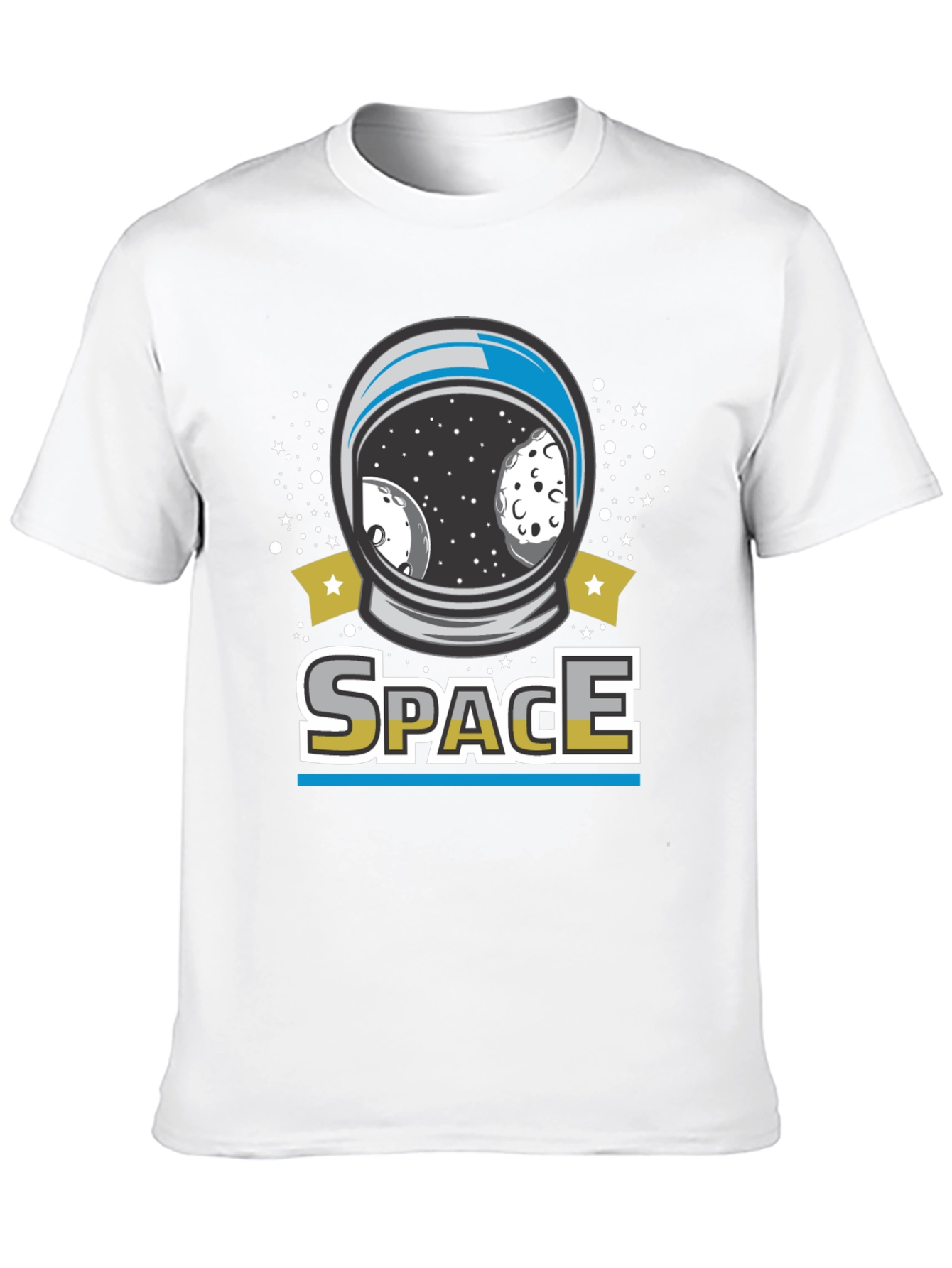 Space Helmet Graphic T-Shirt - Unisex Cotton Tee