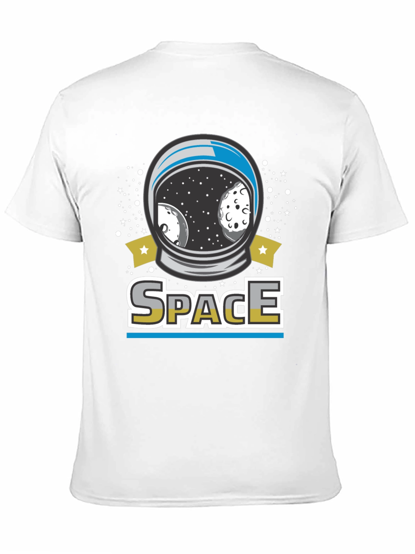Space Helmet Graphic T-Shirt - Unisex Cotton Tee